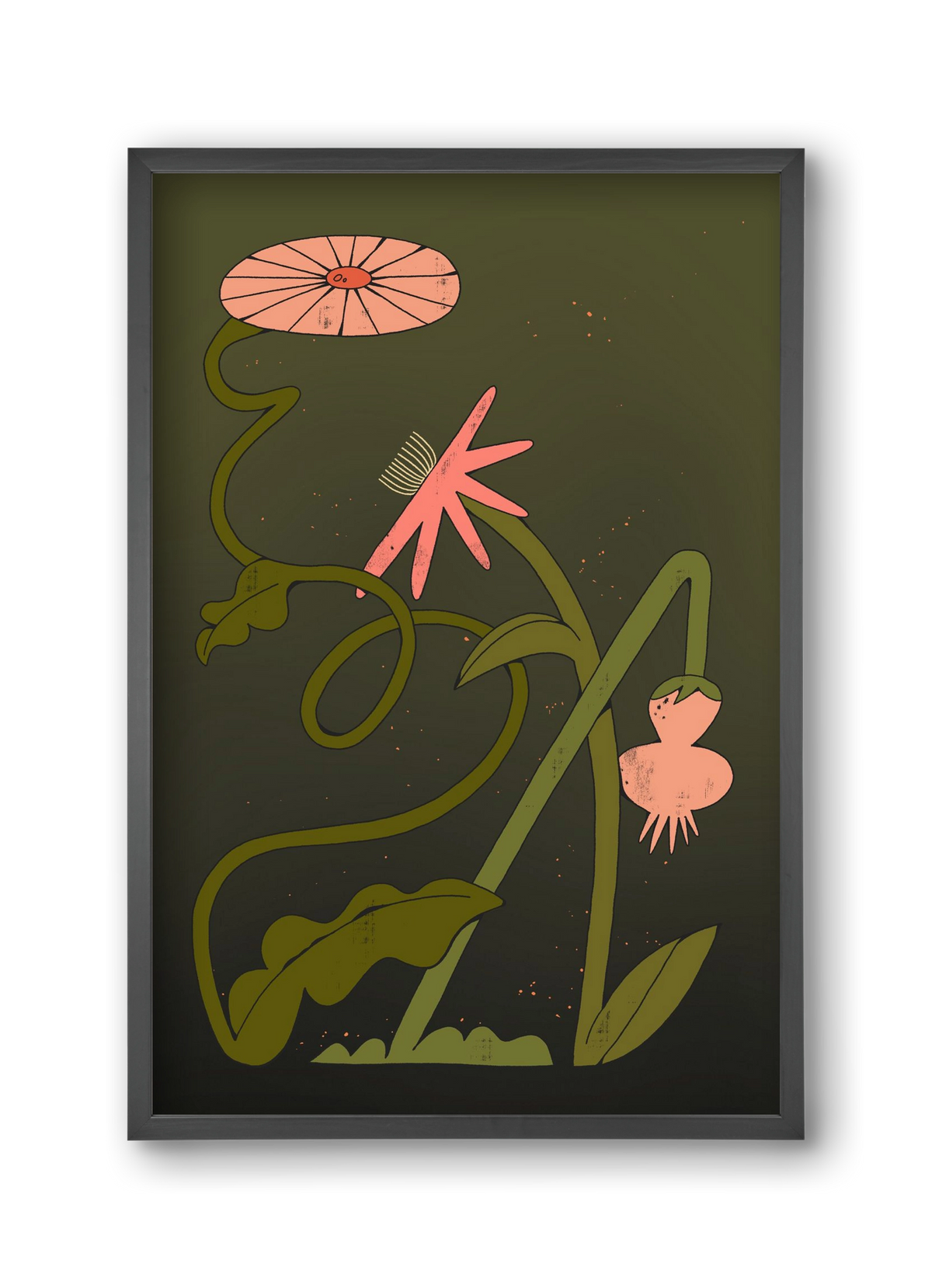 Paths, 30x45 cm (30x45 cm), Fekete keret