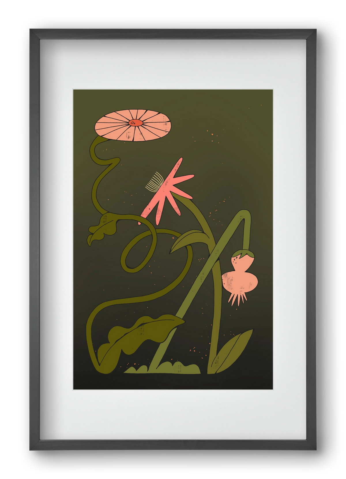 Paths, 40x60 cm (30x45 cm), Fekete keret, paszpartuval