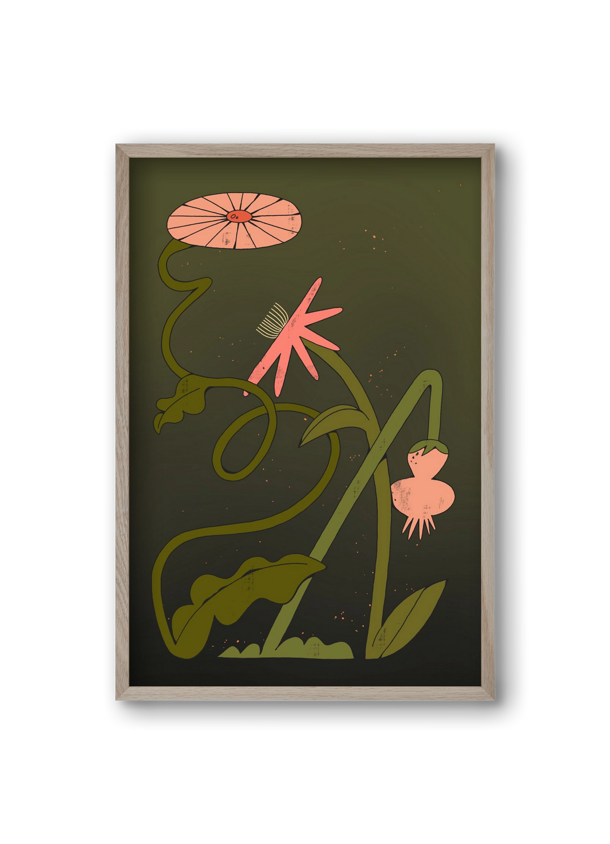 Paths, 20x30 cm (20x30 cm), Tölgy keret