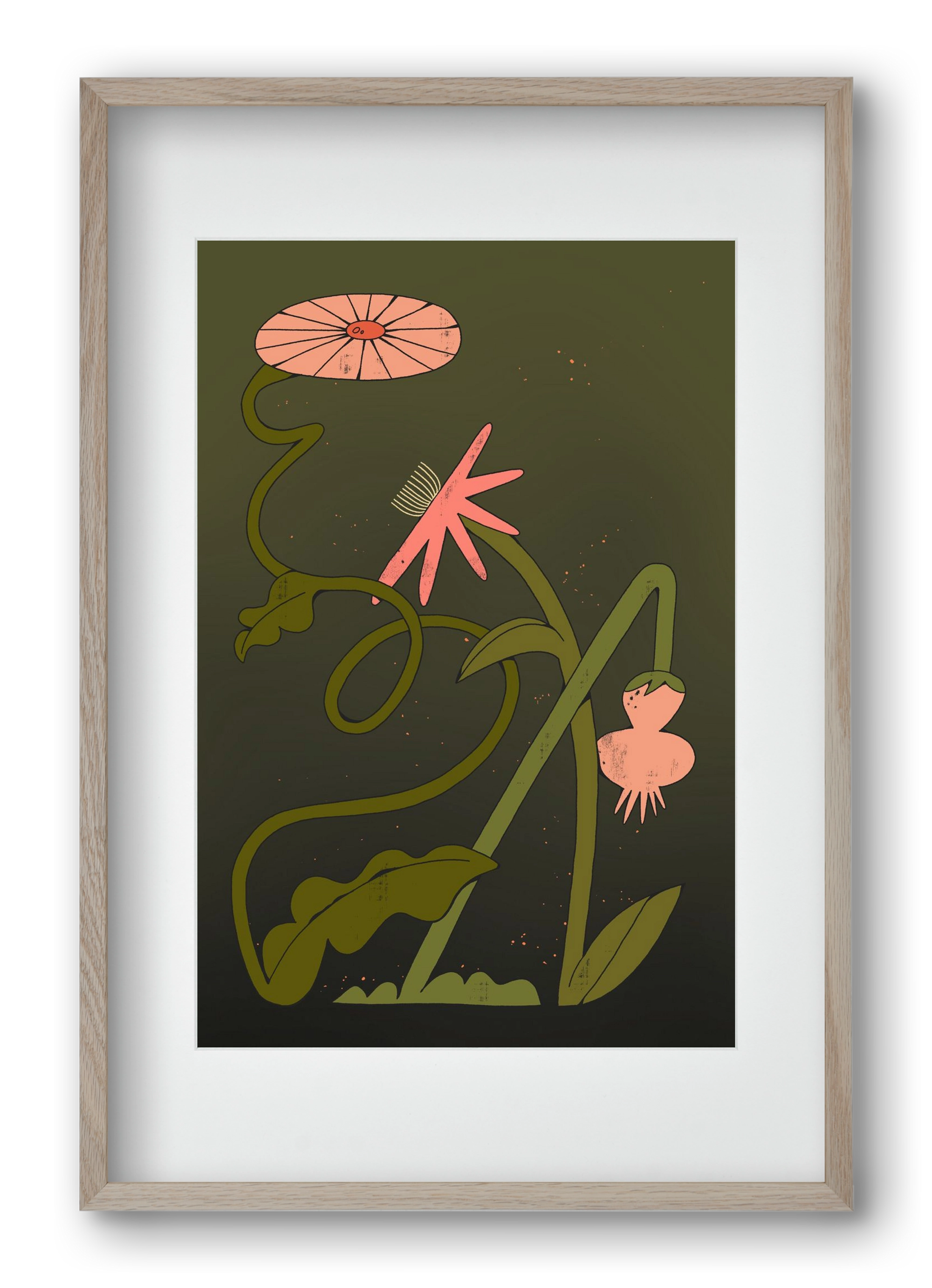 Paths, 40x60 cm (30x45 cm), Tölgy keret, paszpartuval