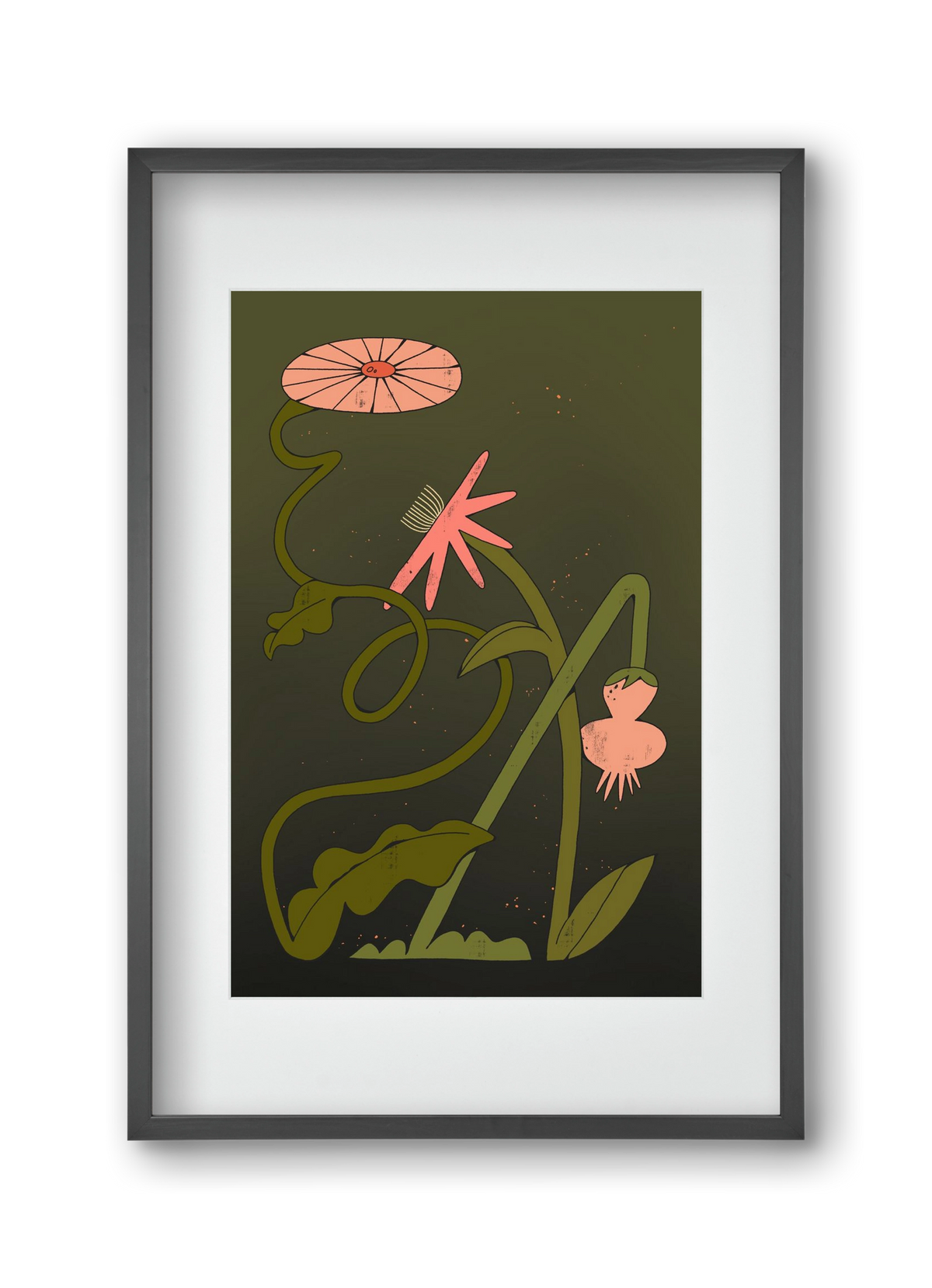 Paths, 30x45 cm (20x30 cm), Fekete keret, paszpartuval