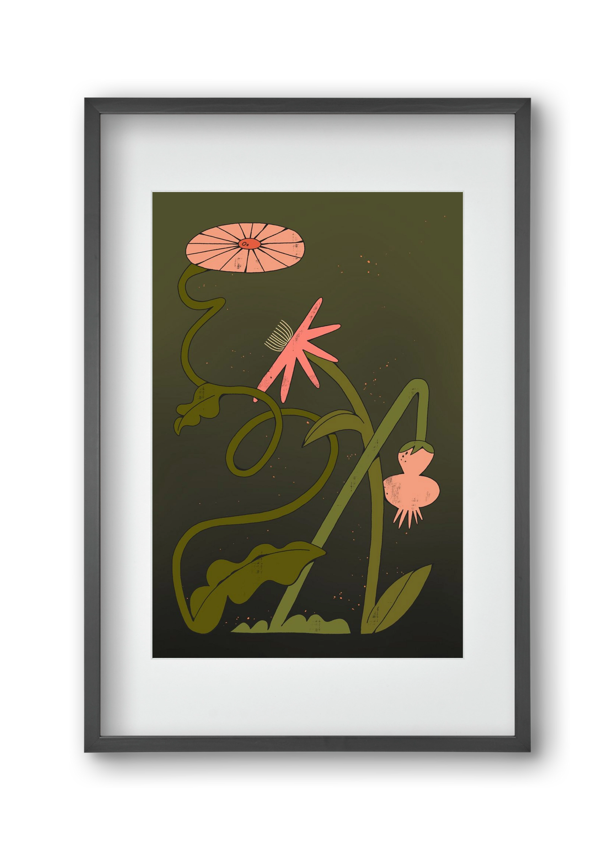 Paths, 30x45 cm (20x30 cm), Fekete keret, paszpartuval