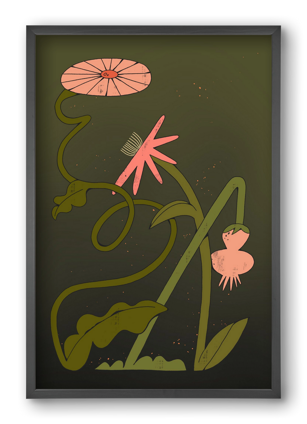 Paths, 40x60 cm (40x60 cm), Fekete keret