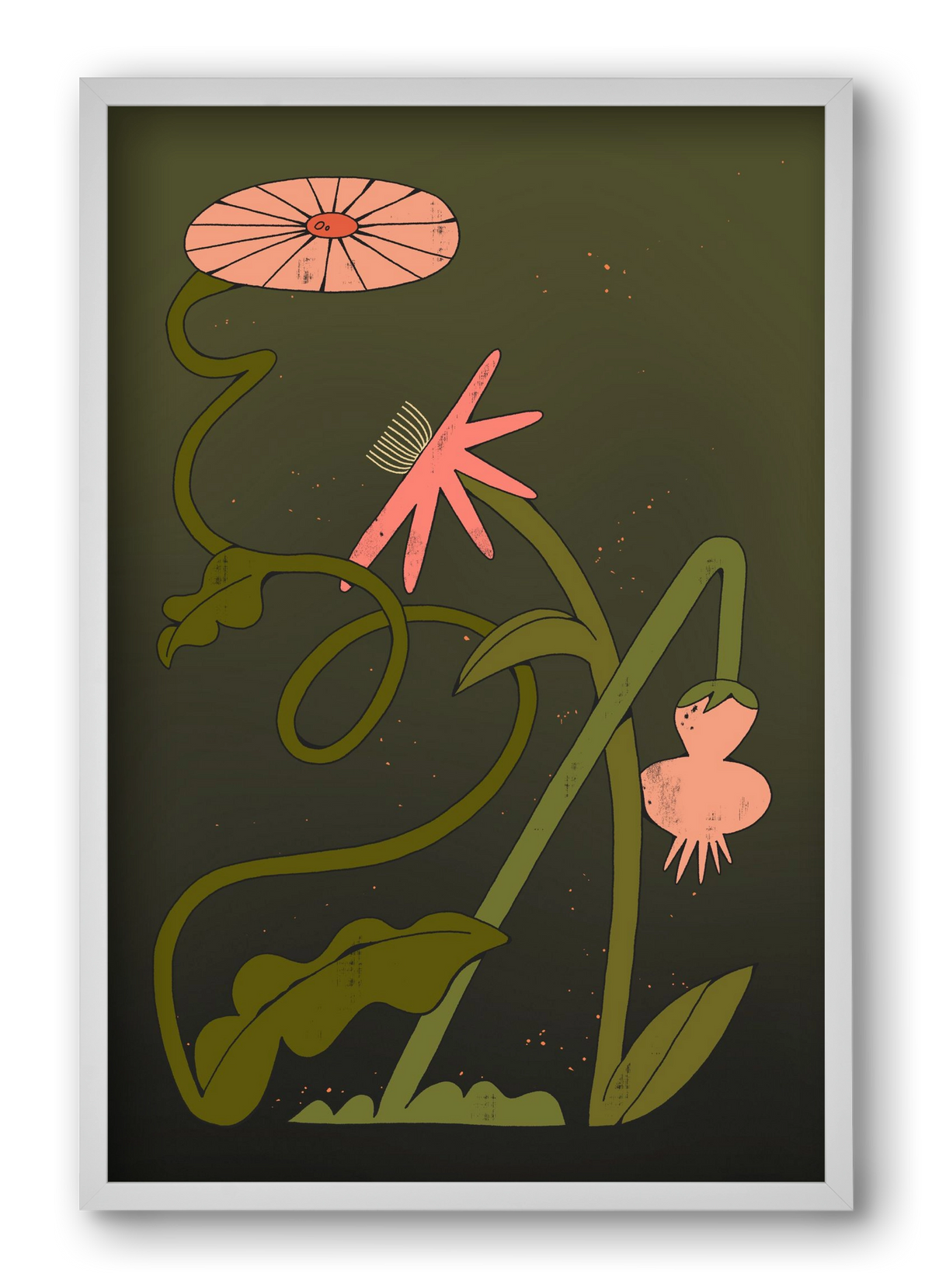 Paths, 40x60 cm (40x60 cm), Fehér keret