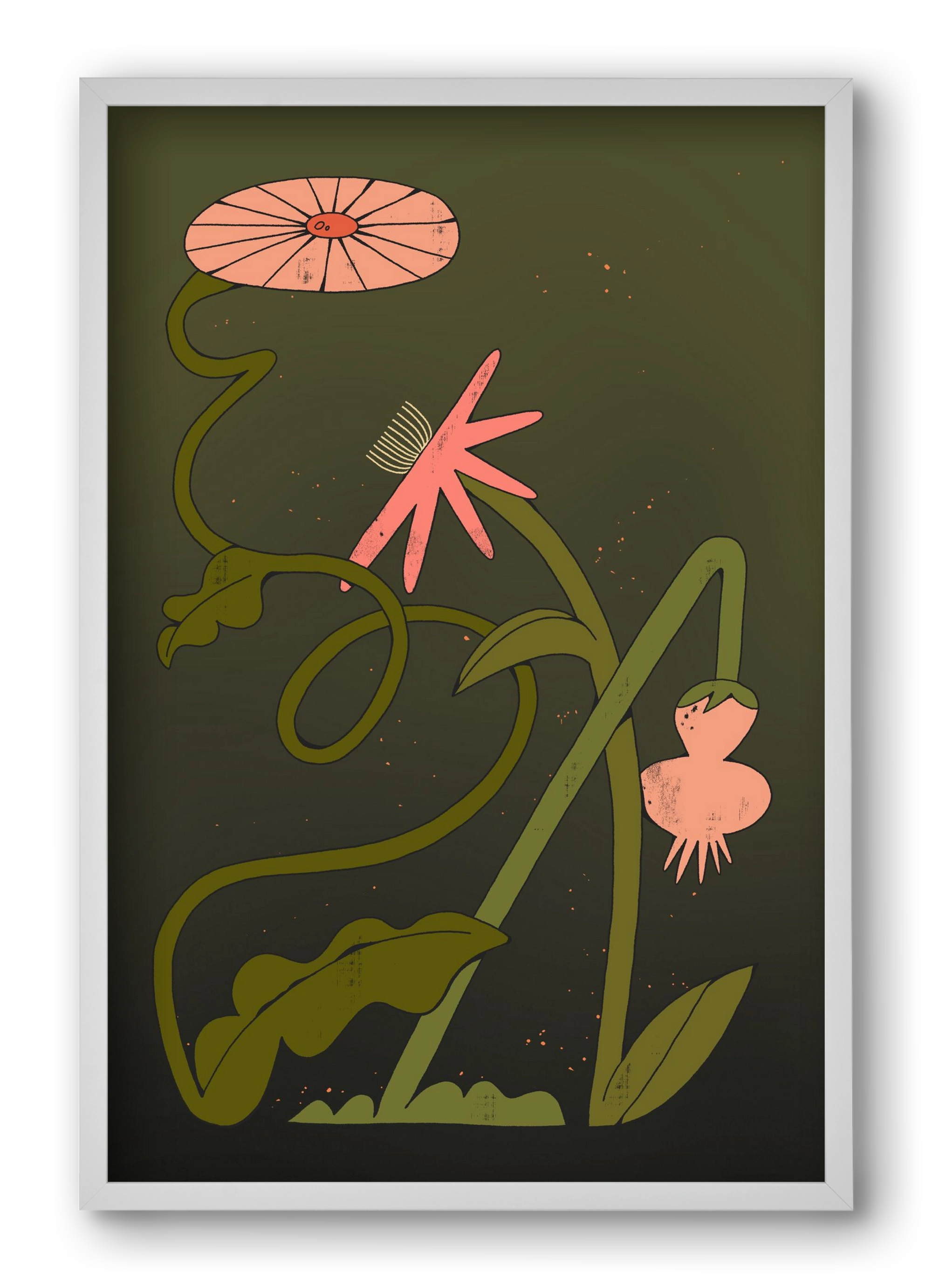 Paths, 40x60 cm (40x60 cm), Fehér keret