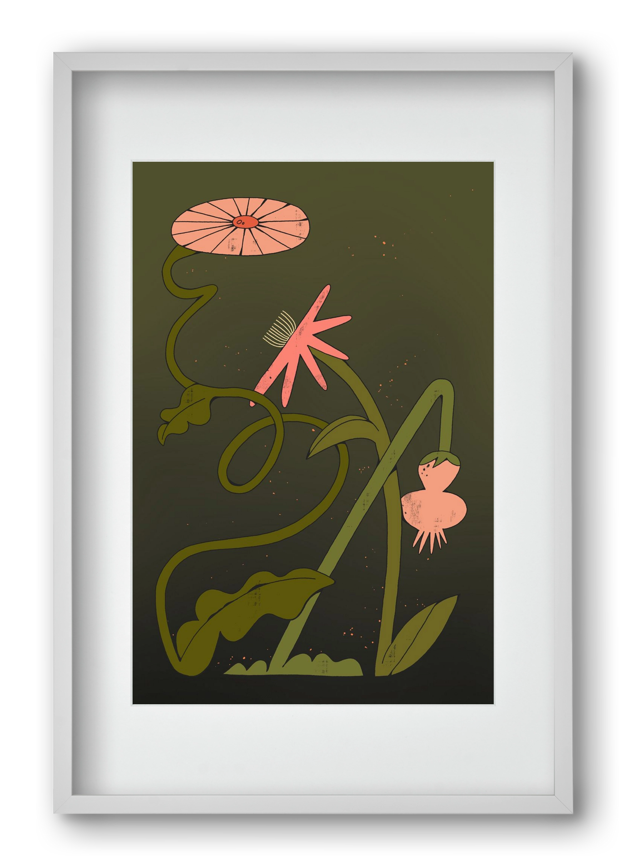 Paths, 40x60 cm (30x45 cm), Fehér keret, paszpartuval