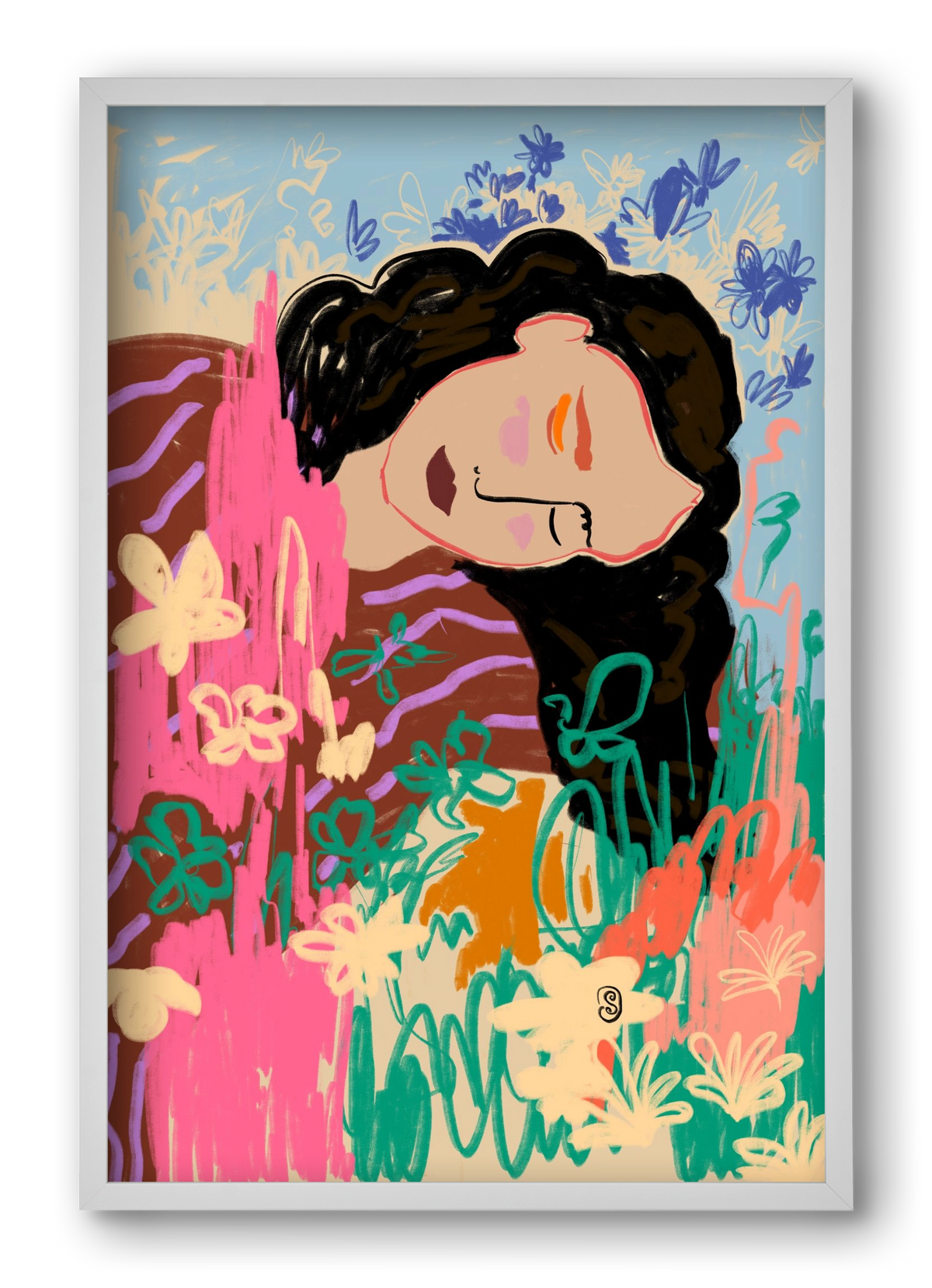 DREAMER, 40x60 cm (40x60 cm), Fehér keret