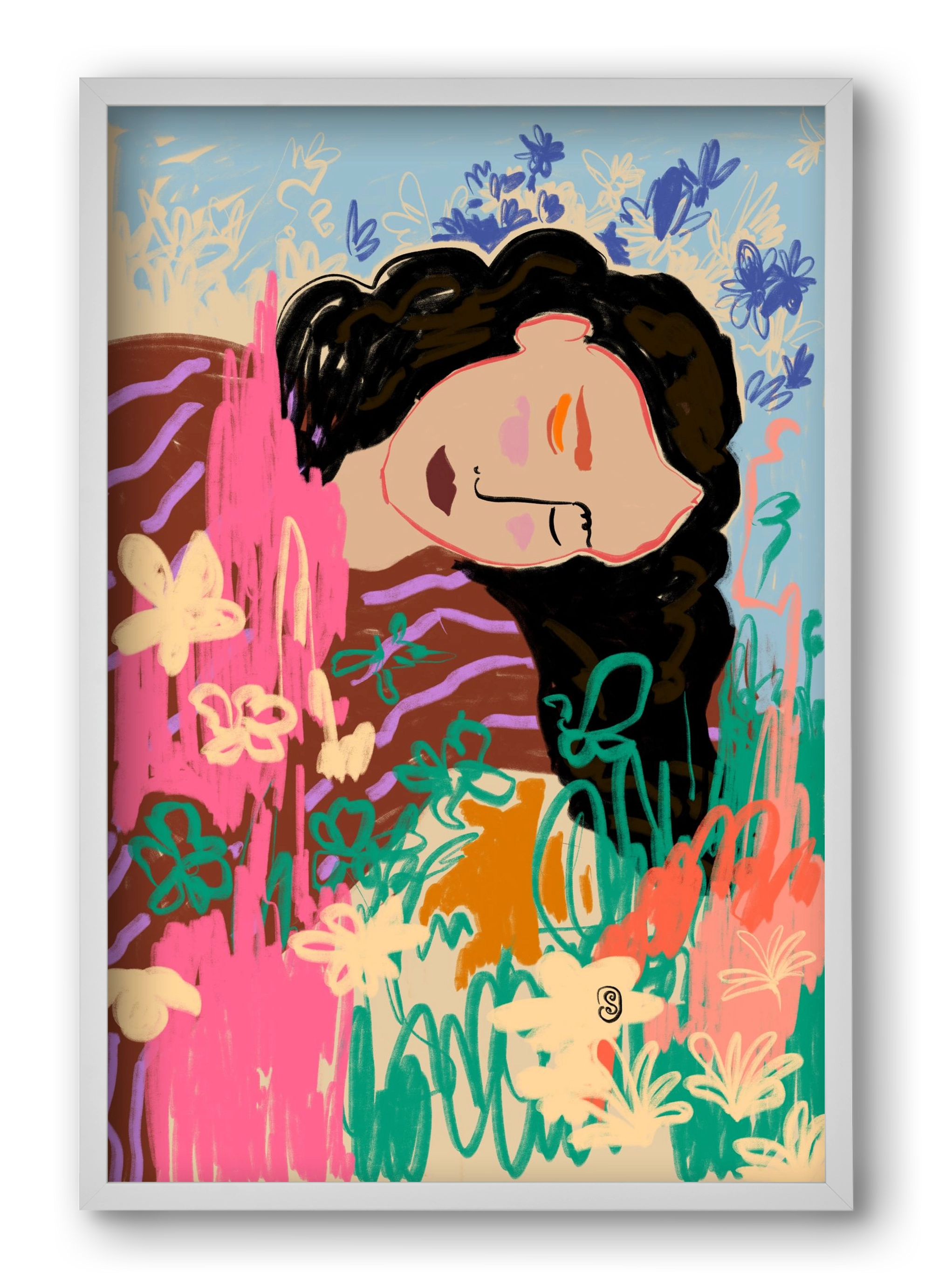 DREAMER, 40x60 cm (40x60 cm), Fehér keret