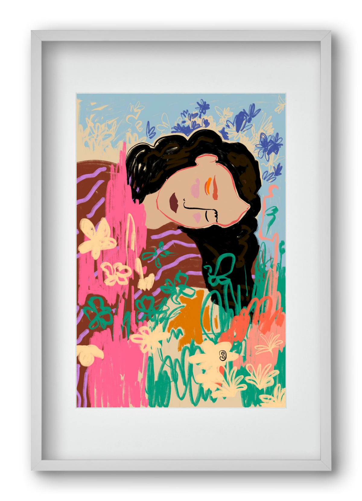 DREAMER, 40x60 cm (30x45 cm), Fehér keret, paszpartuval