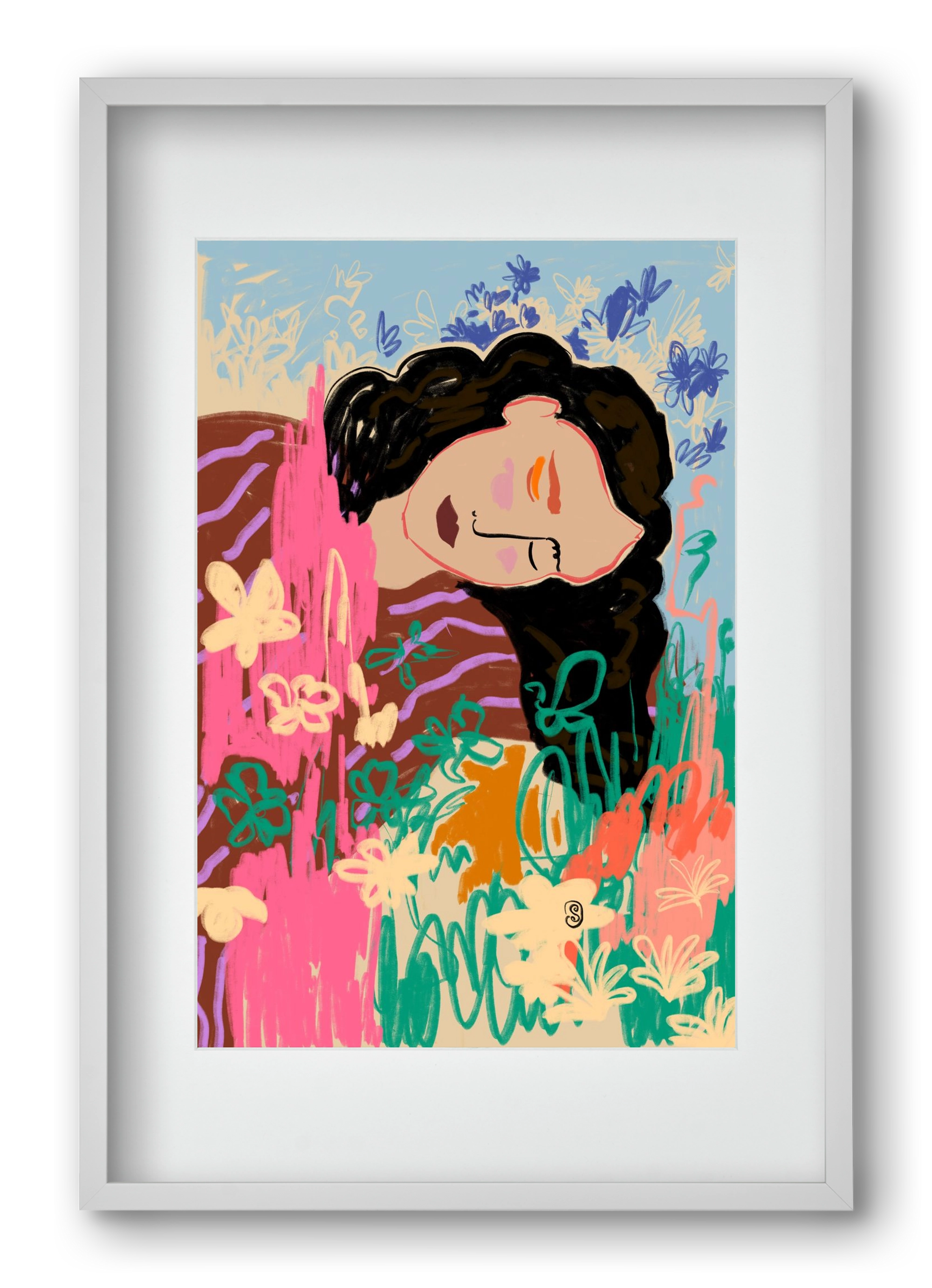 DREAMER, 40x60 cm (30x45 cm), Fehér keret, paszpartuval