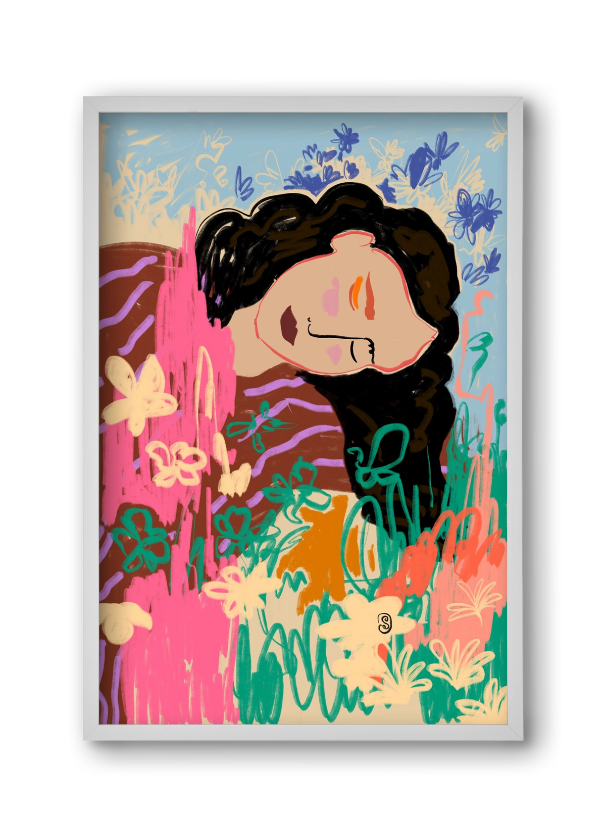 DREAMER, 30x45 cm (30x45 cm), Fehér keret