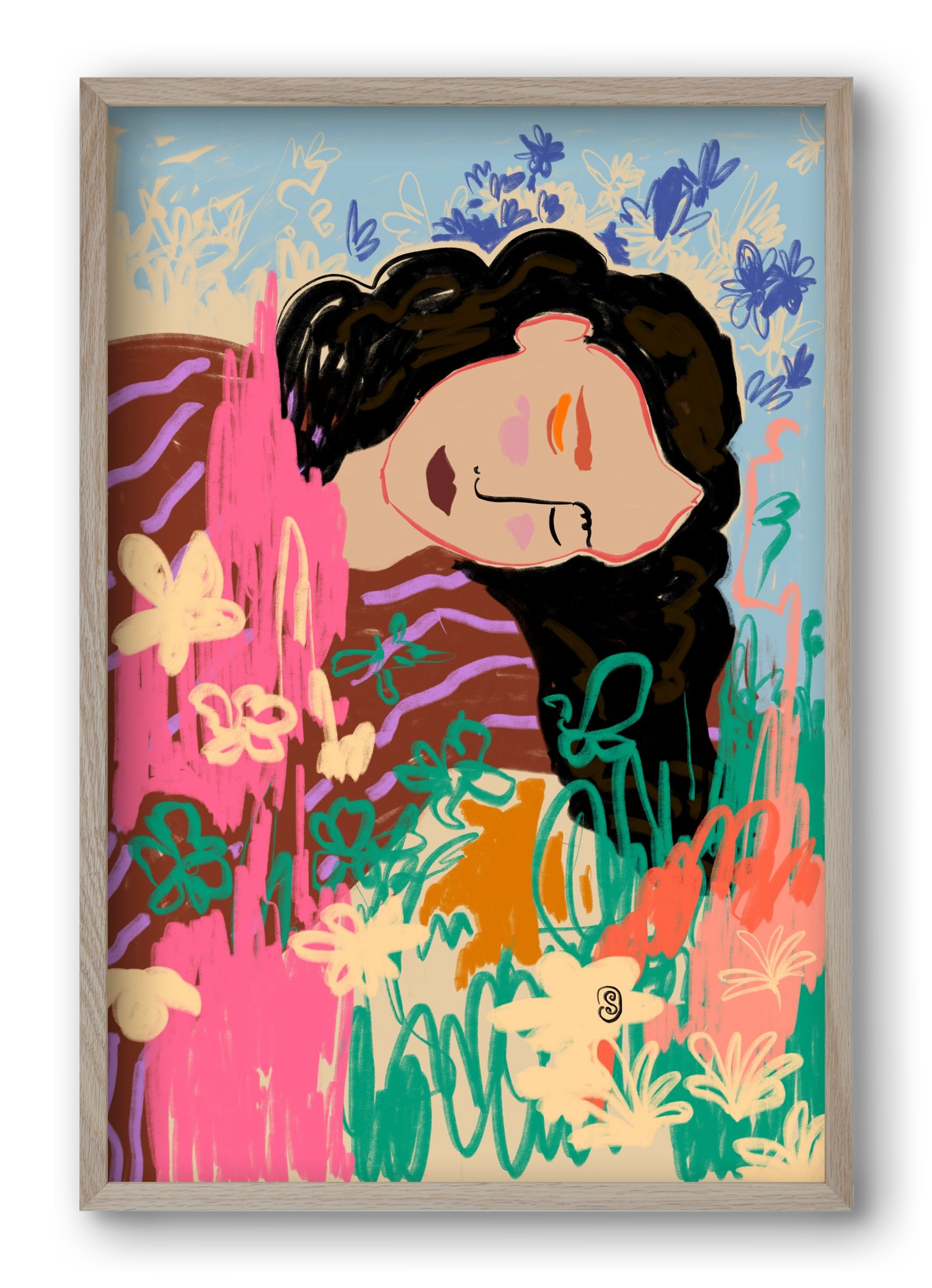 DREAMER, 40x60 cm (40x60 cm), Tölgy keret