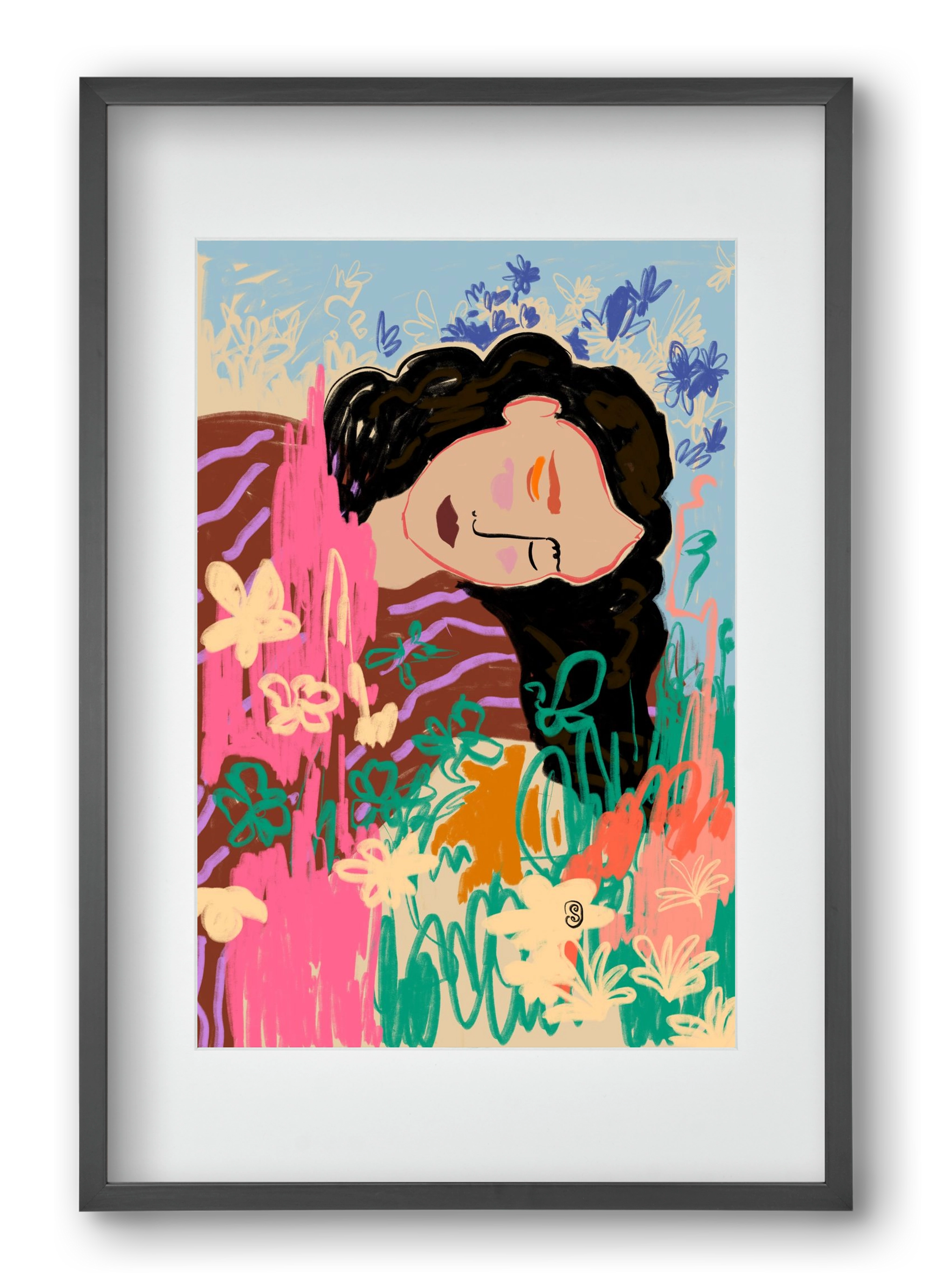 DREAMER, 40x60 cm (30x45 cm), Fekete keret, paszpartuval