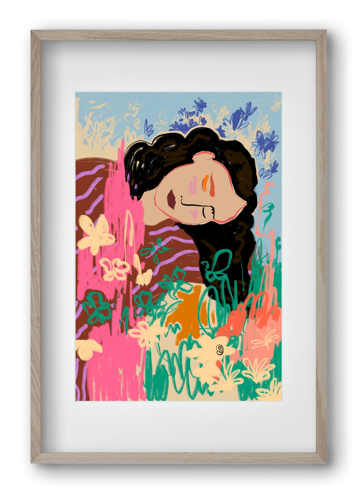 DREAMER, 40x60 cm (30x45 cm), Tölgy keret, paszpartuval