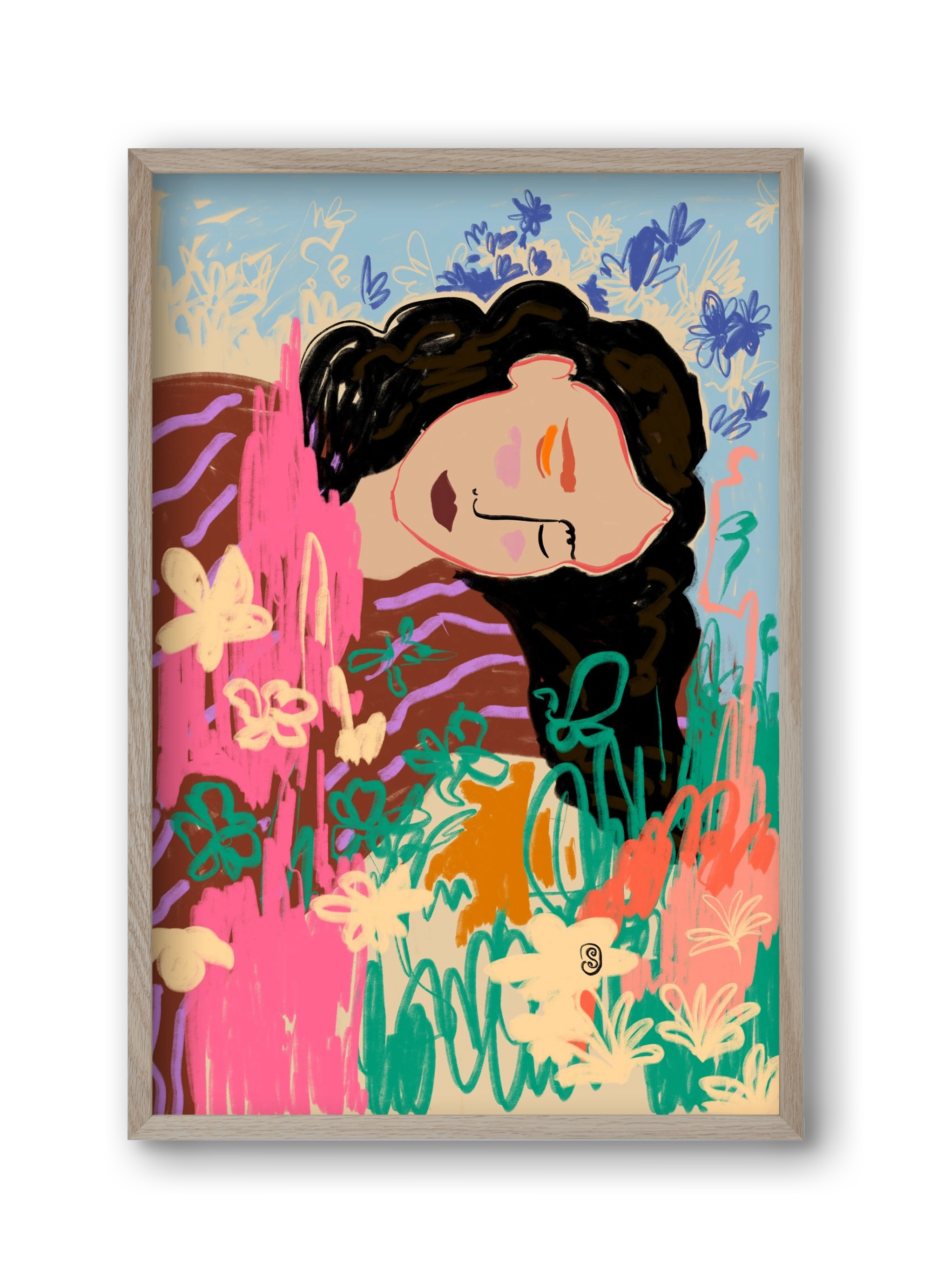 DREAMER, 30x45 cm (30x45 cm), Tölgy keret