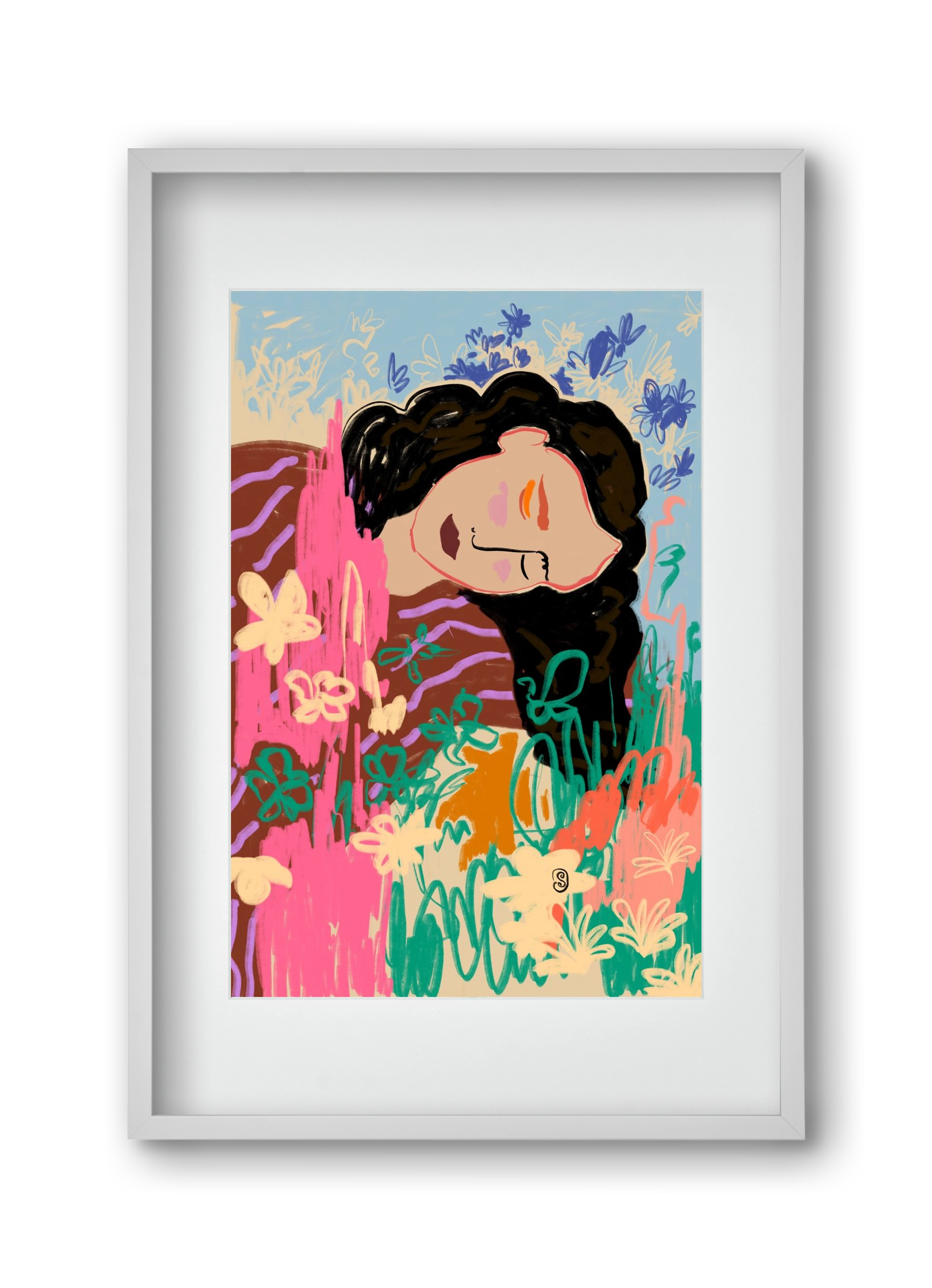 DREAMER, 30x45 cm (20x30 cm), Fehér keret, paszpartuval