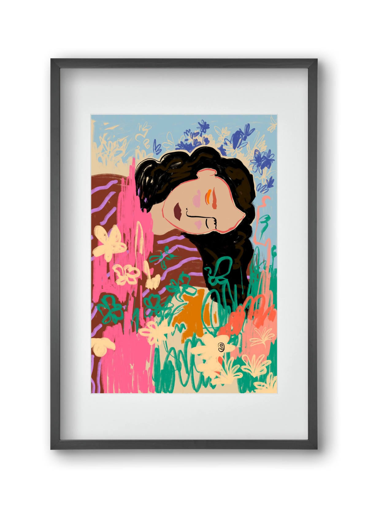 DREAMER, 30x45 cm (20x30 cm), Fekete keret, paszpartuval