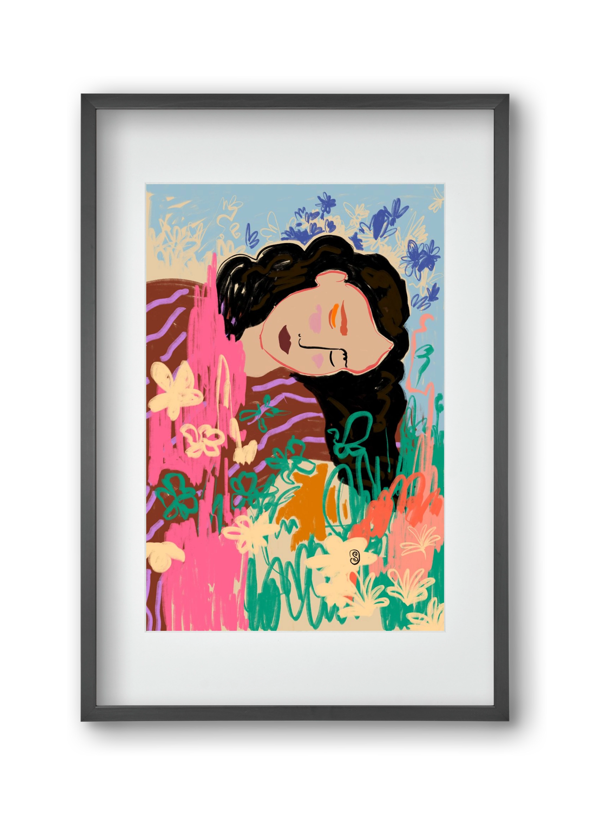 DREAMER, 30x45 cm (20x30 cm), Fekete keret, paszpartuval