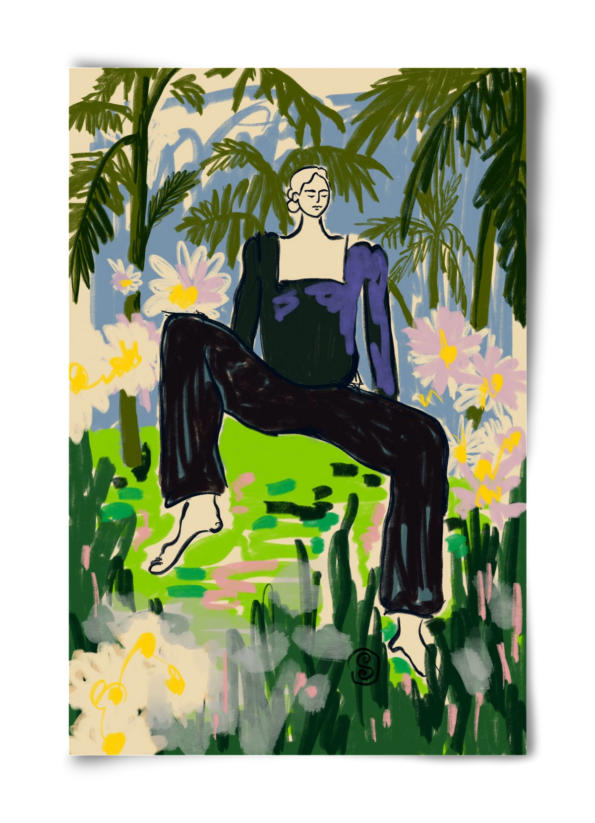 LISTEN TO THE SILENCE, 40x60 cm, Keret nélkül