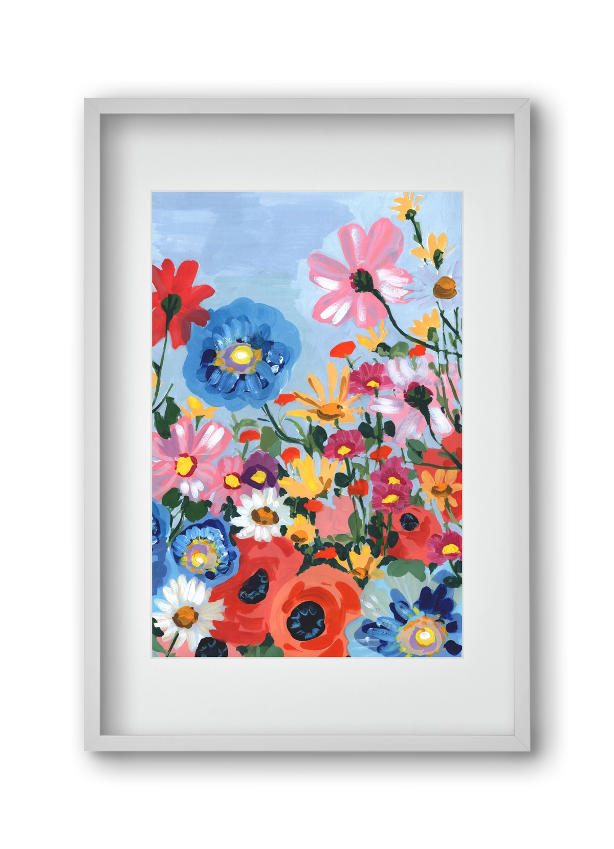 Meadow In June, 30x45 cm (20x30 cm), Fehér keret, paszpartuval