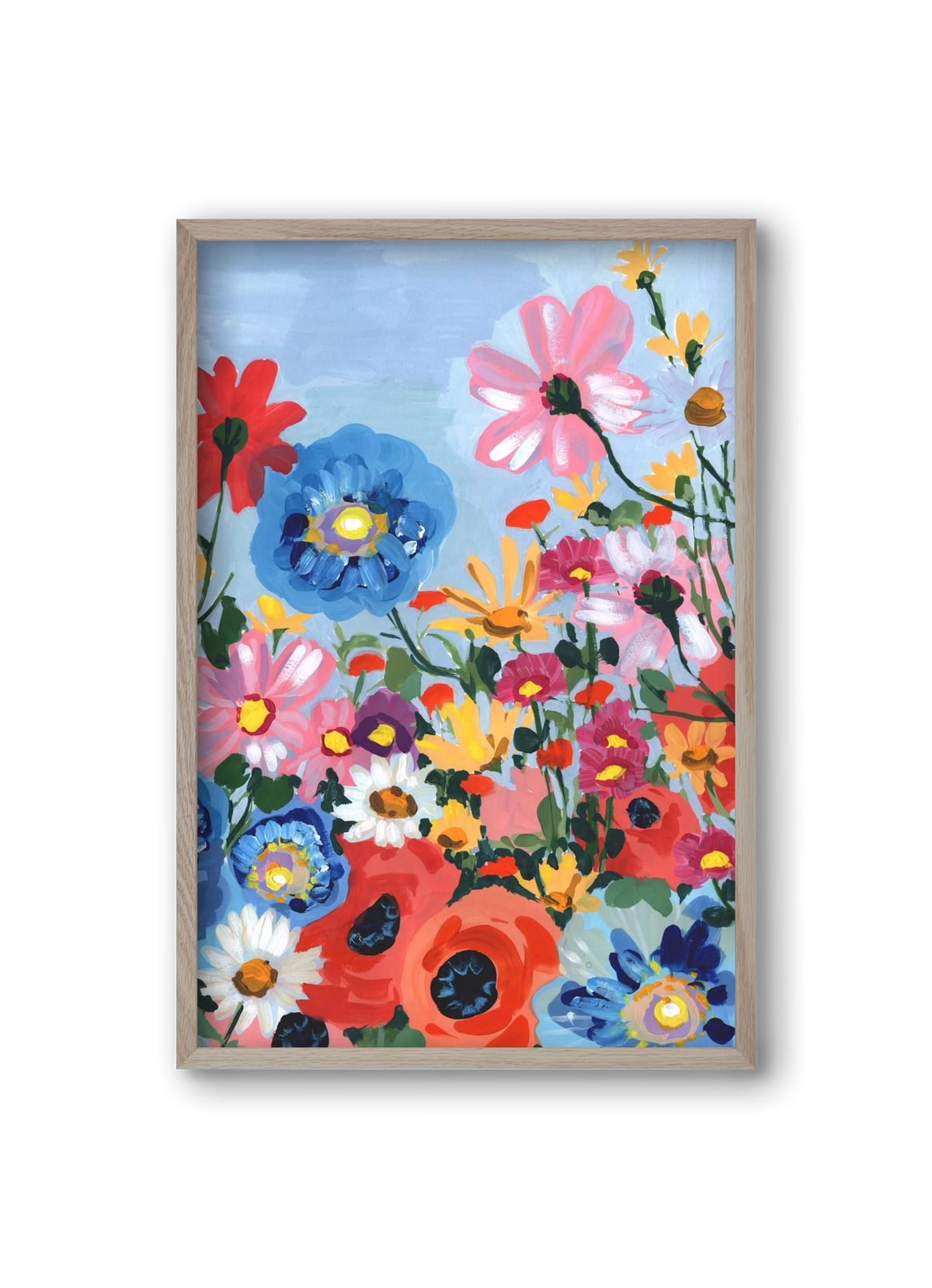 Meadow In June, 20x30 cm (20x30 cm), Tölgy keret