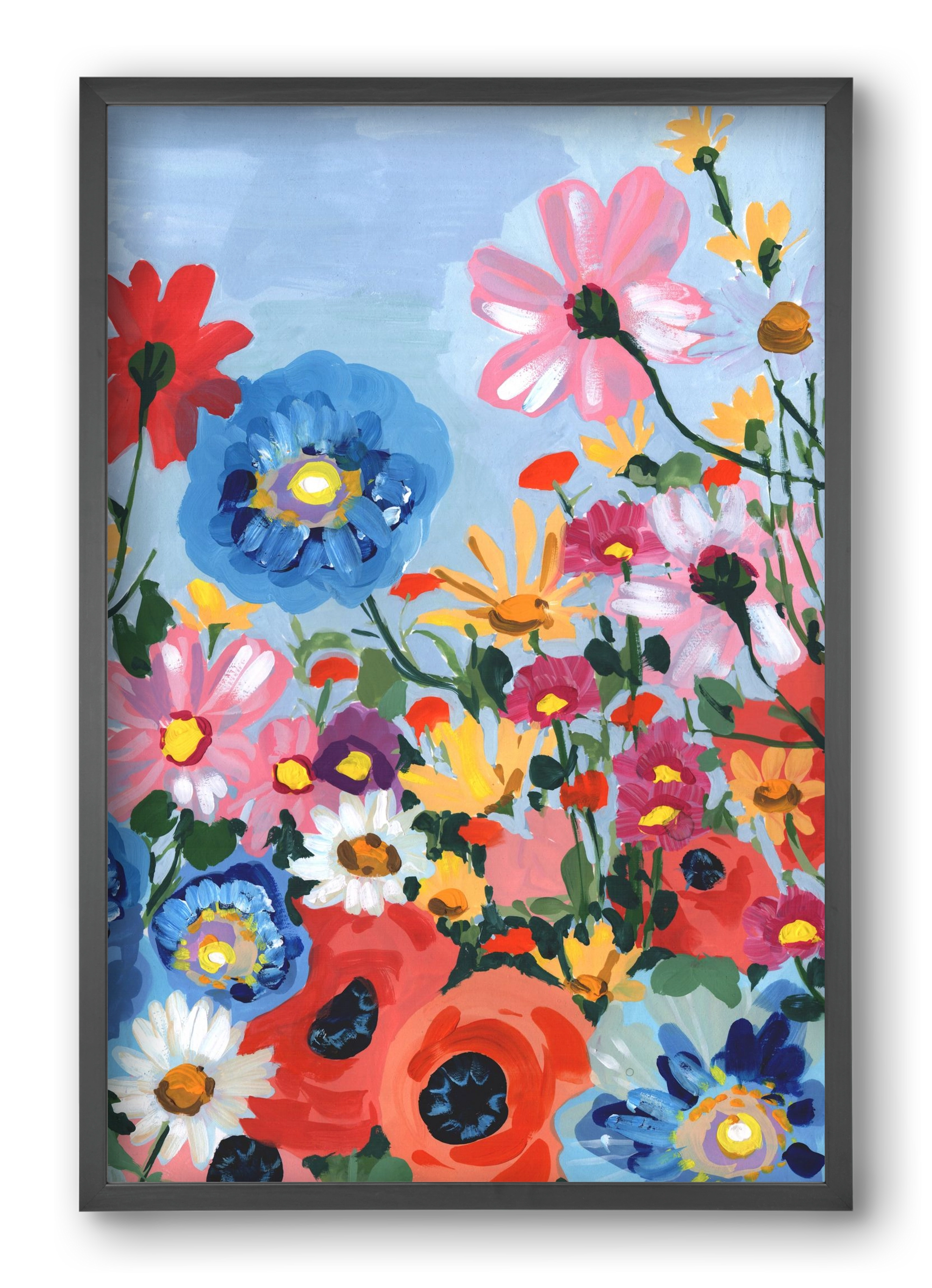 Meadow In June, 40x60 cm (40x60 cm), Fekete keret