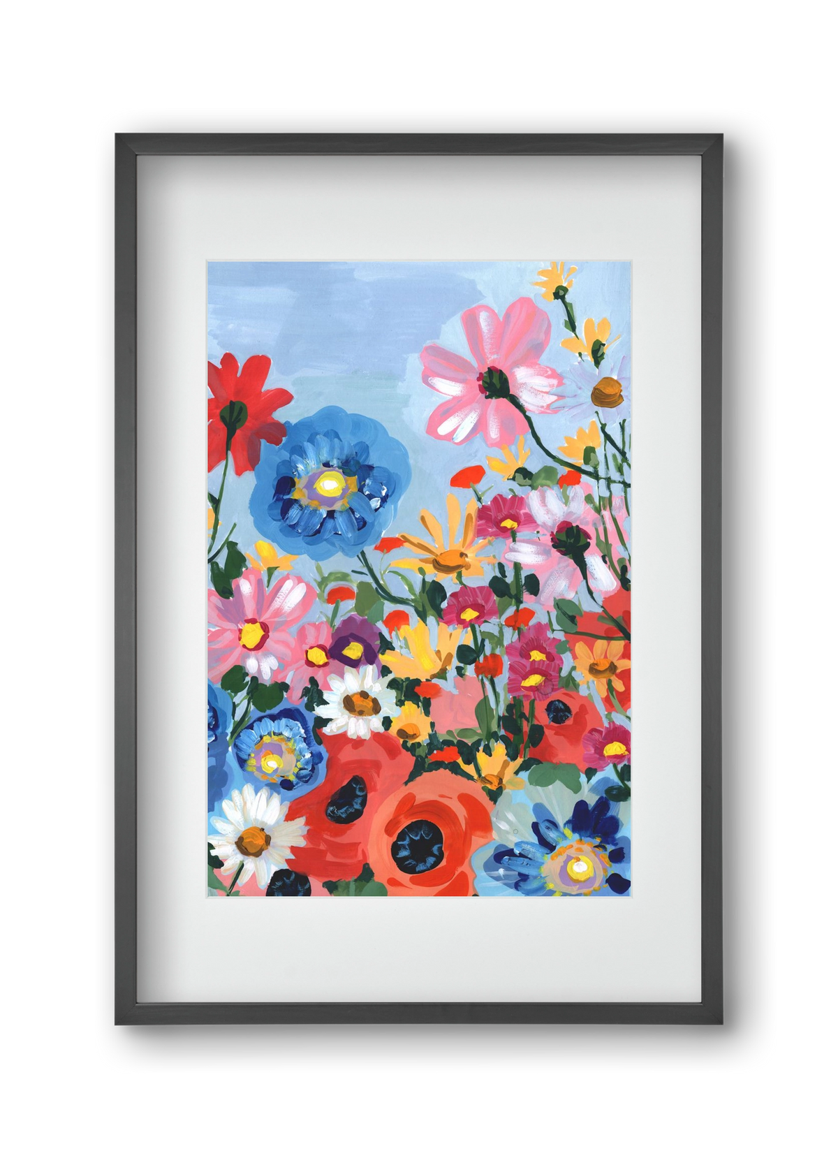 Meadow In June, 30x45 cm (20x30 cm), Fekete keret, paszpartuval