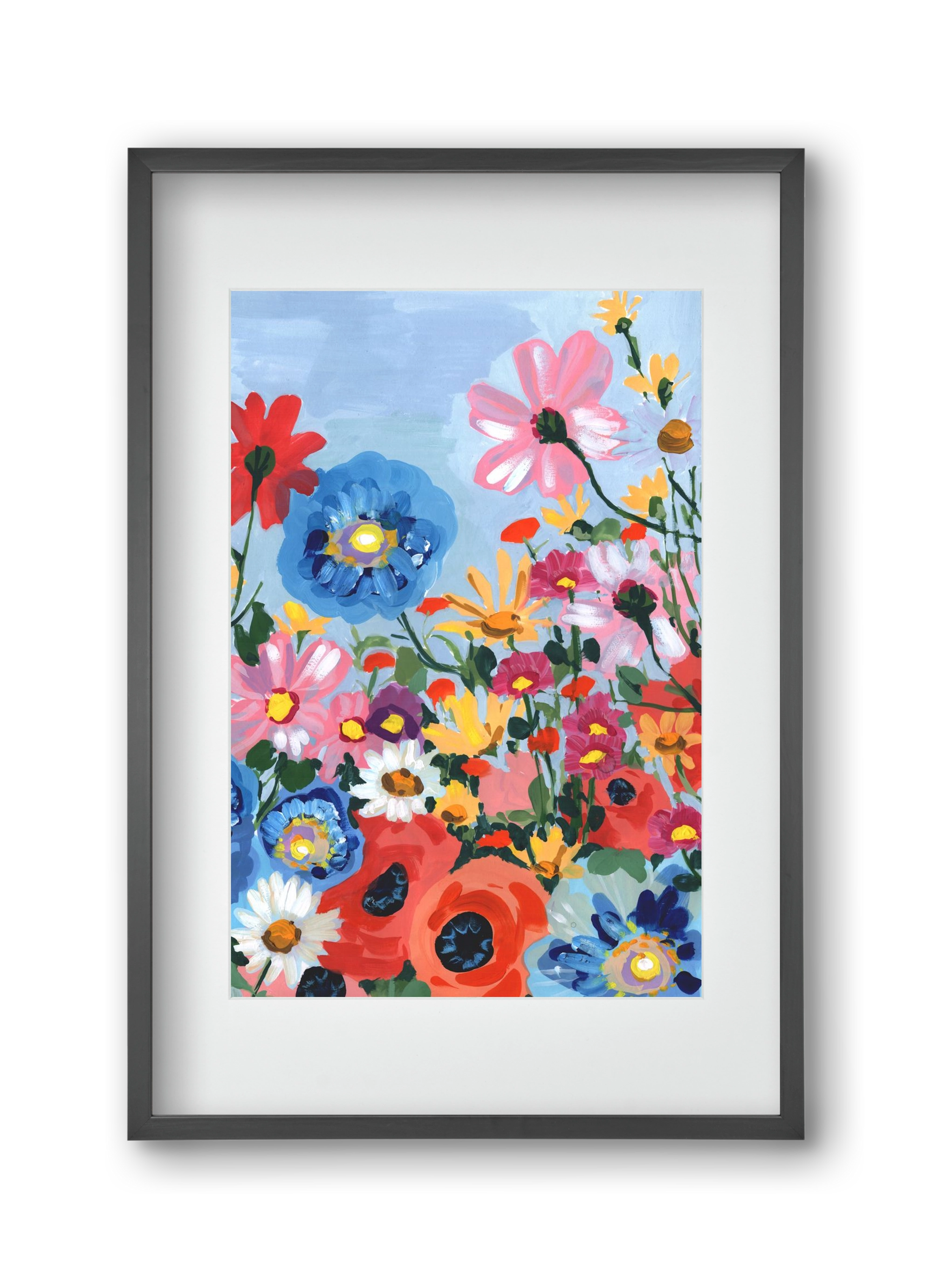 Meadow In June, 30x45 cm (20x30 cm), Fekete keret, paszpartuval