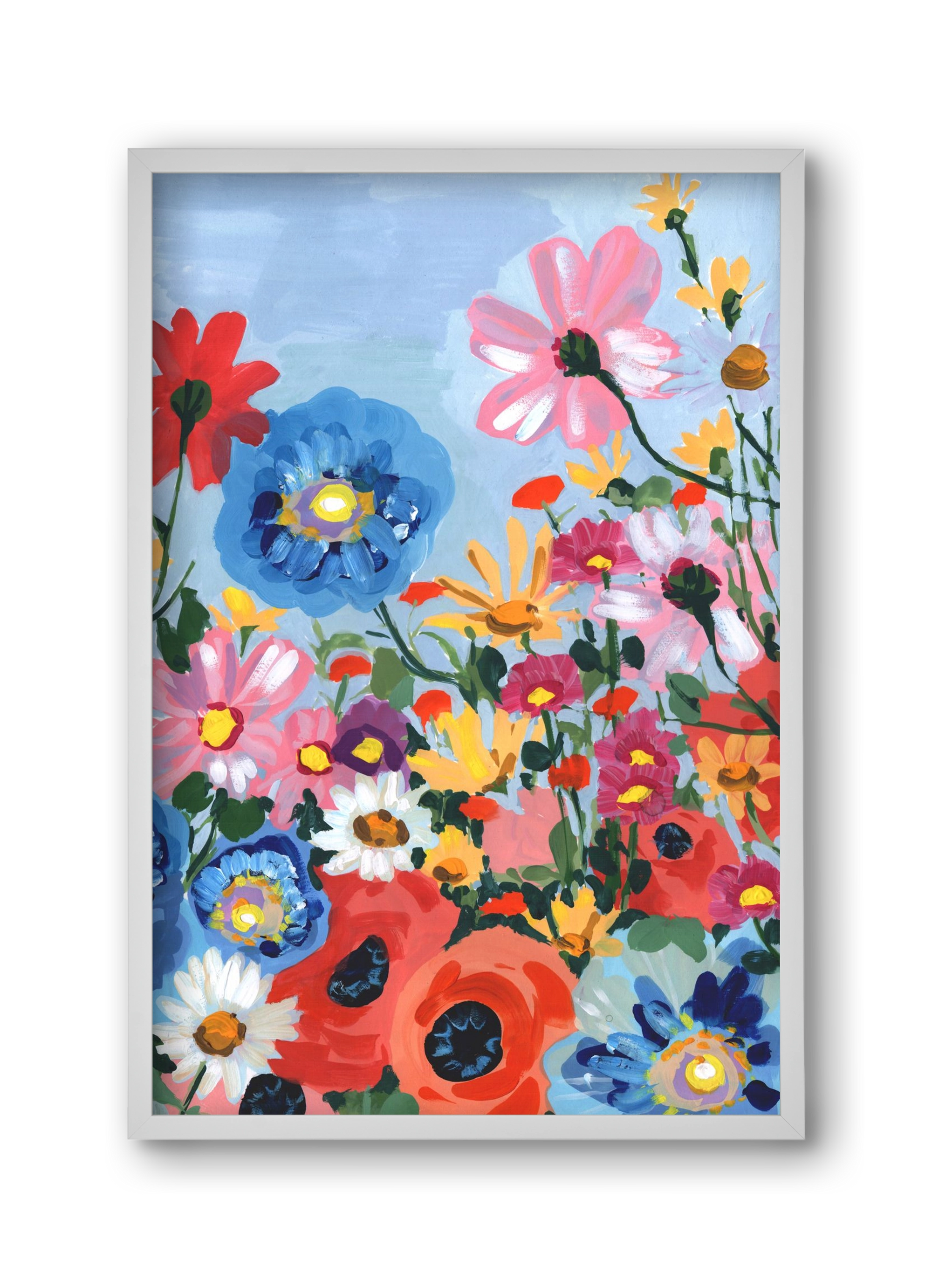 Meadow In June, 30x45 cm (30x45 cm), Fehér keret