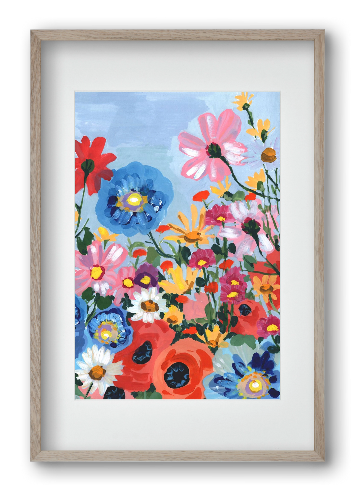 Meadow In June, 40x60 cm (30x45 cm), Tölgy keret, paszpartuval