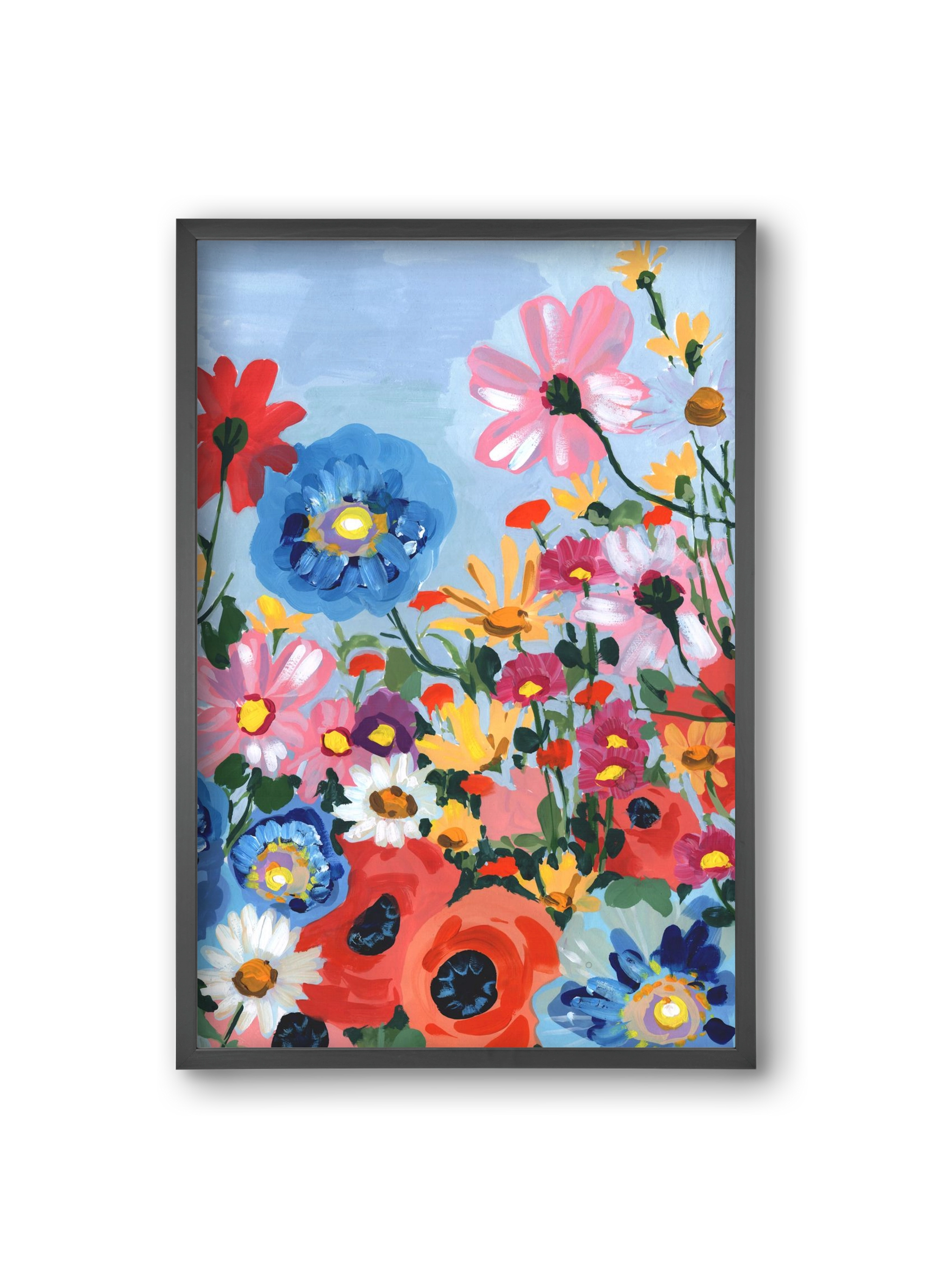 Meadow In June, 20x30 cm (20x30 cm), Fekete keret