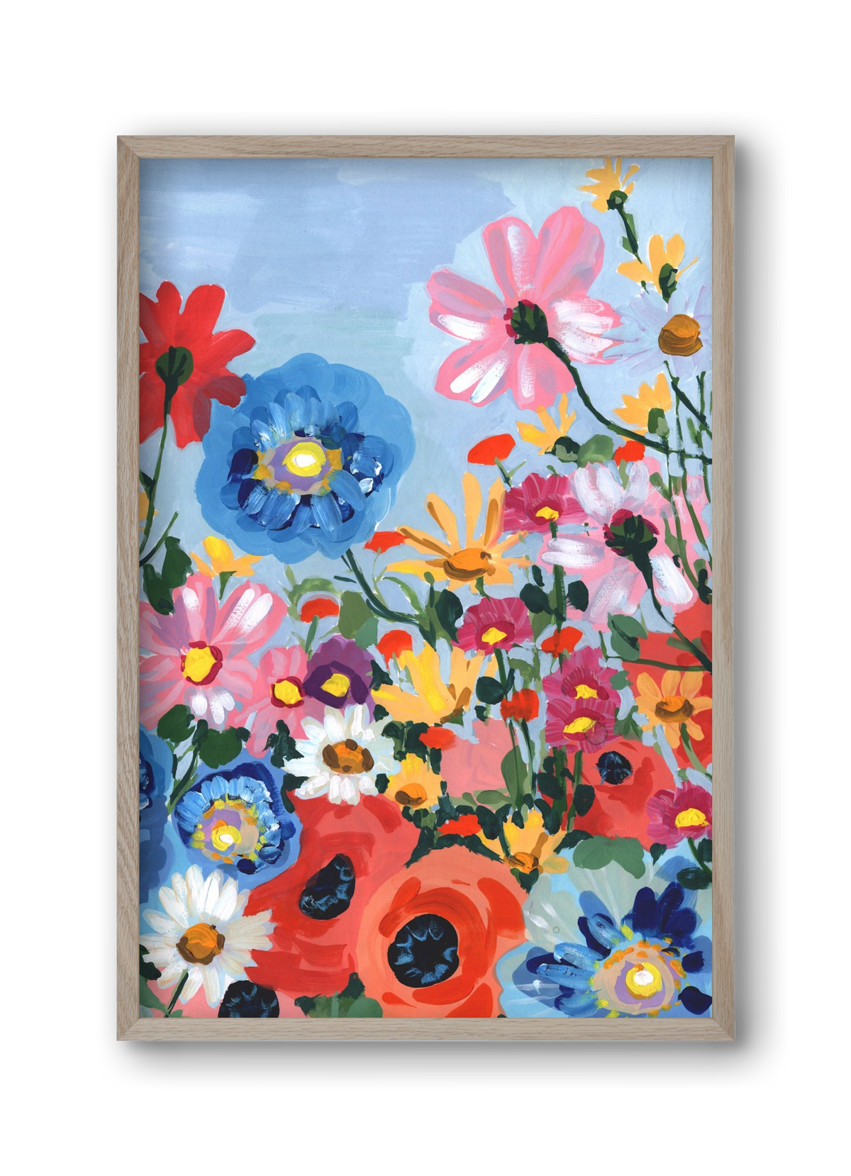 Meadow In June, 30x45 cm (30x45 cm), Tölgy keret