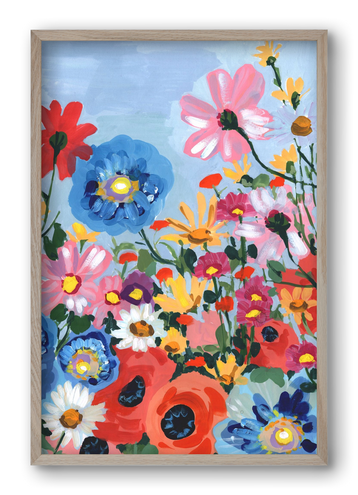 Meadow In June, 40x60 cm (40x60 cm), Tölgy keret