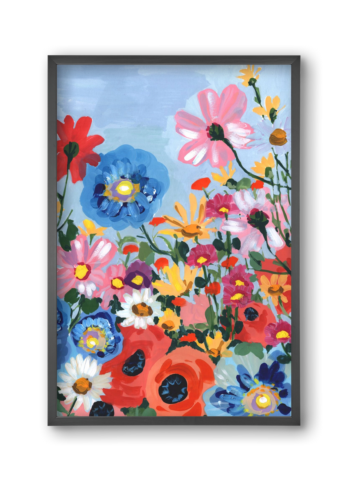 Meadow In June, 30x45 cm (30x45 cm), Fekete keret