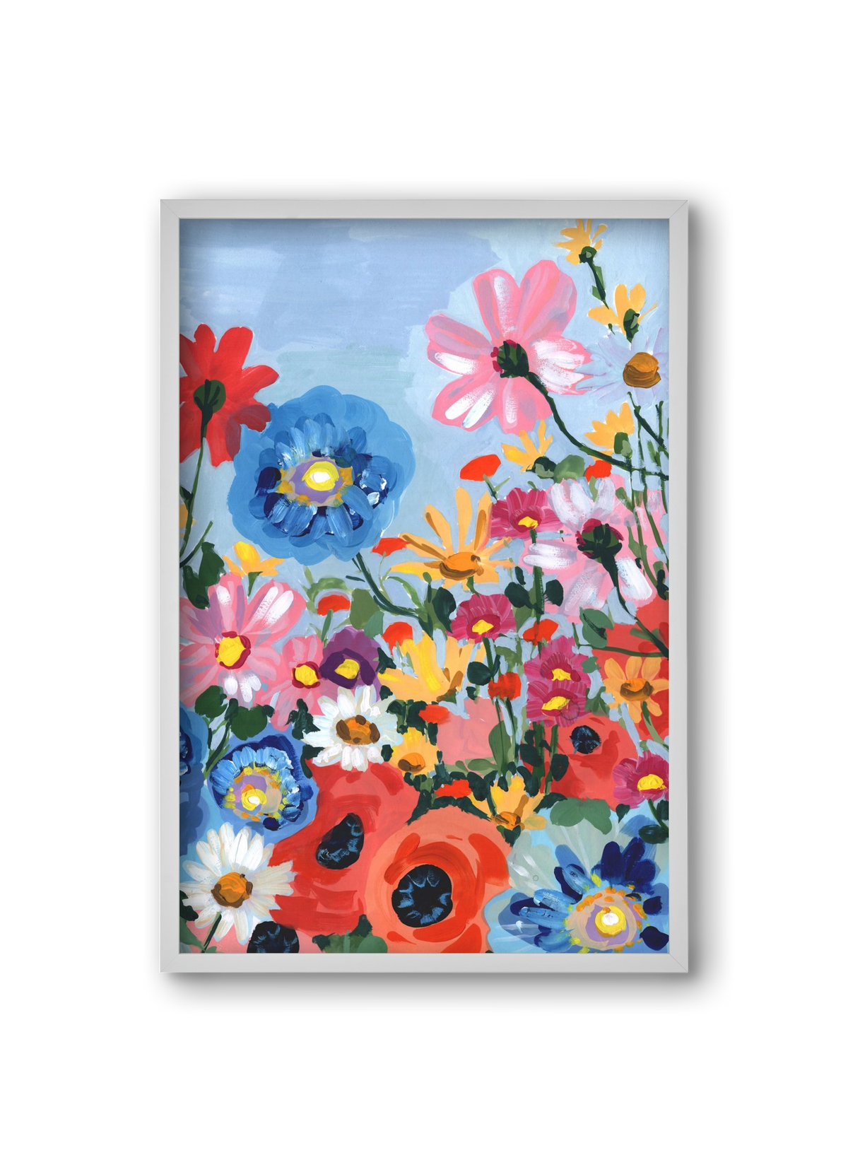 Meadow In June, 20x30 cm (20x30 cm), Fehér keret