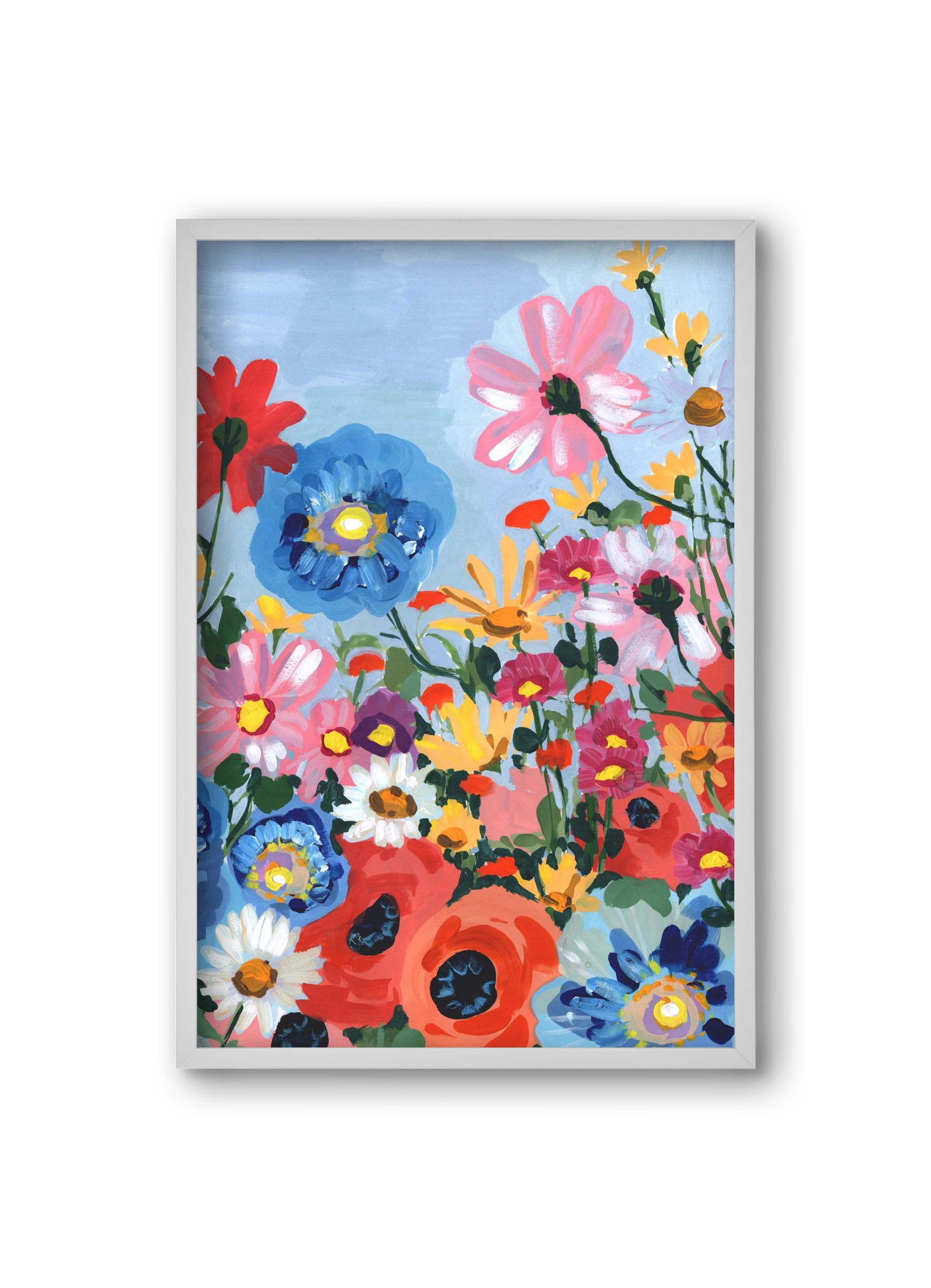 Meadow In June, 20x30 cm (20x30 cm), Fehér keret