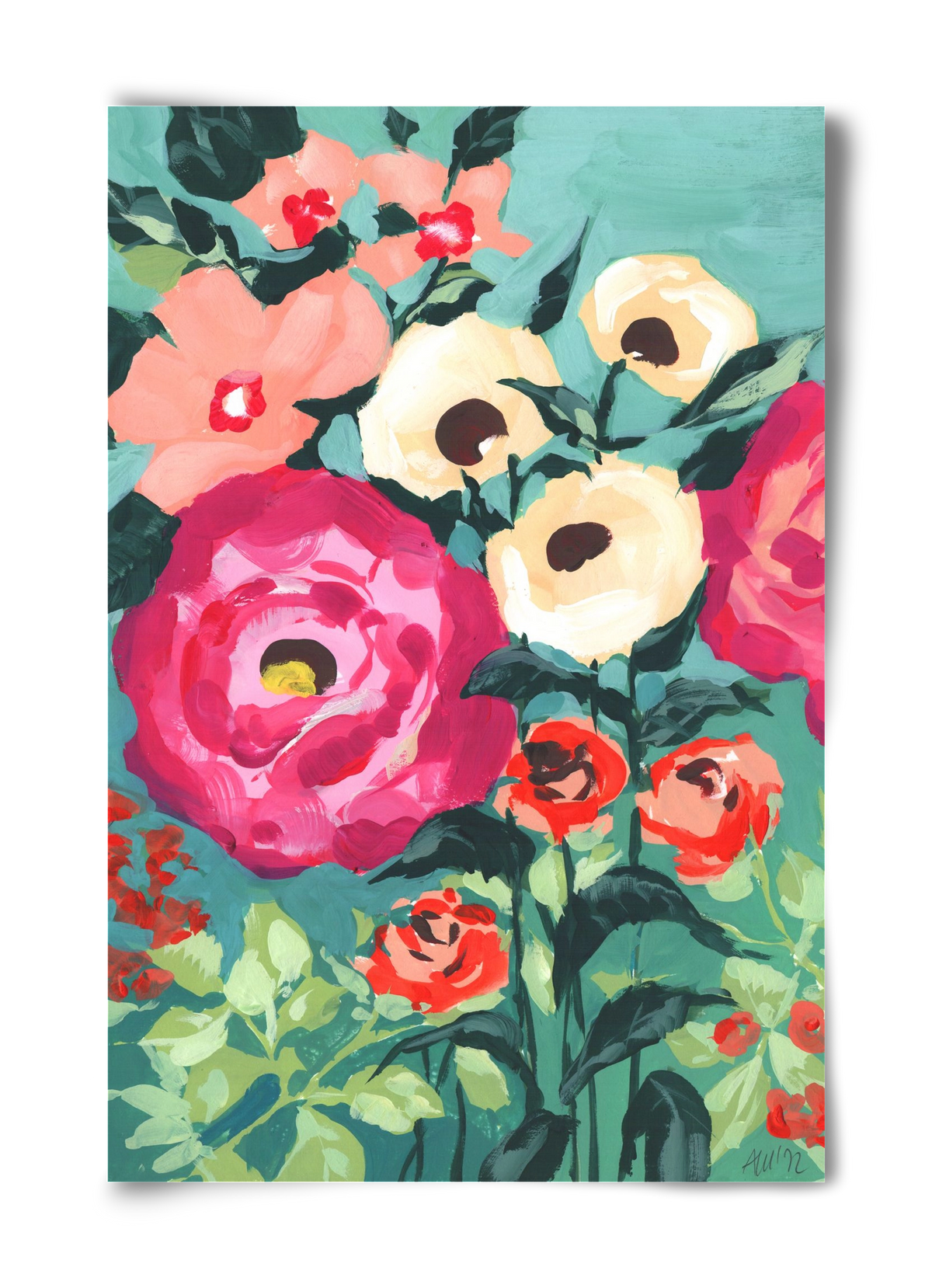 Viva Magenta Peonies, 40x60 cm, Keret nélkül