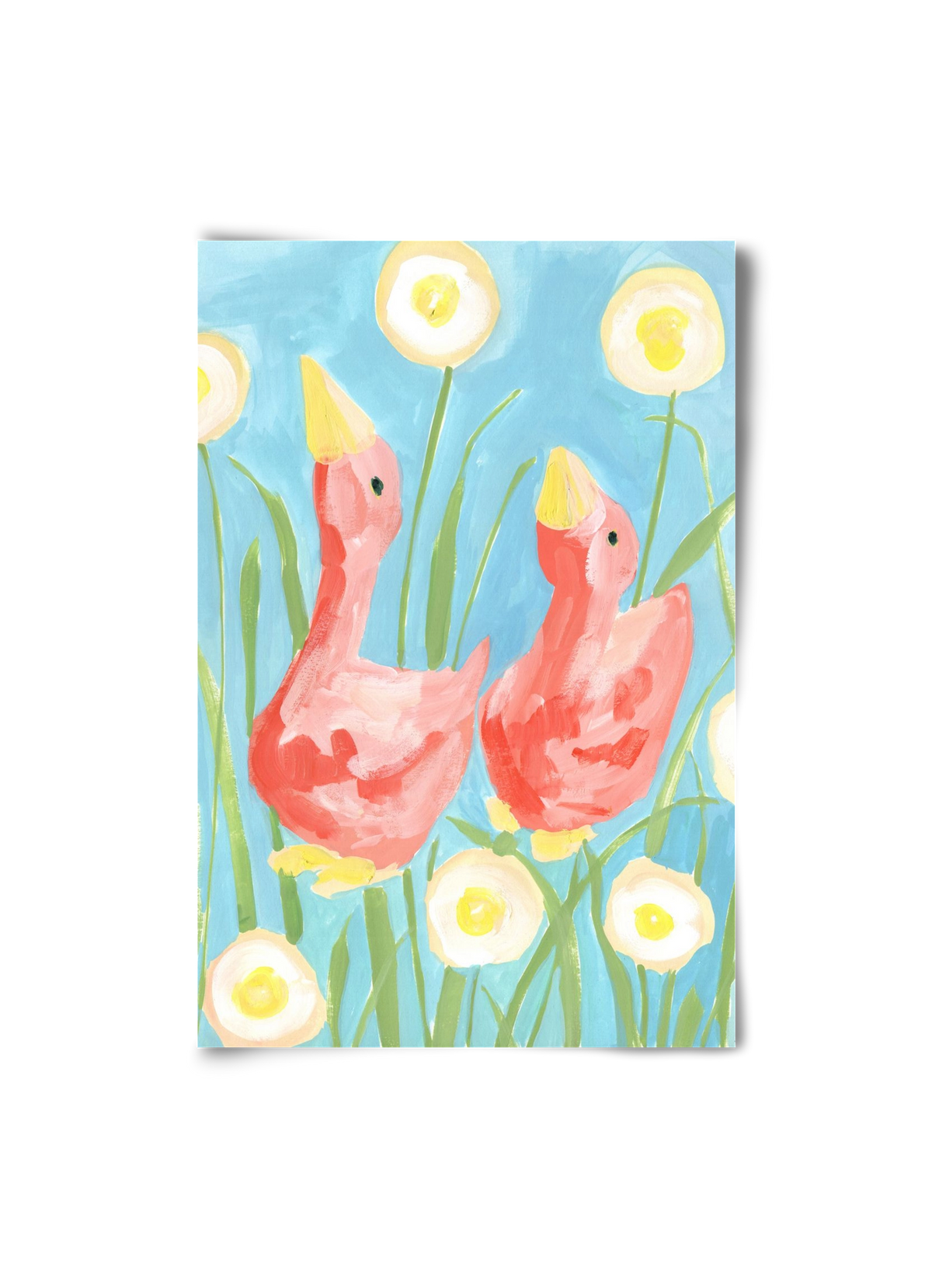 Coral Geese In The Garde, 20x30 cm, Keret nélkül