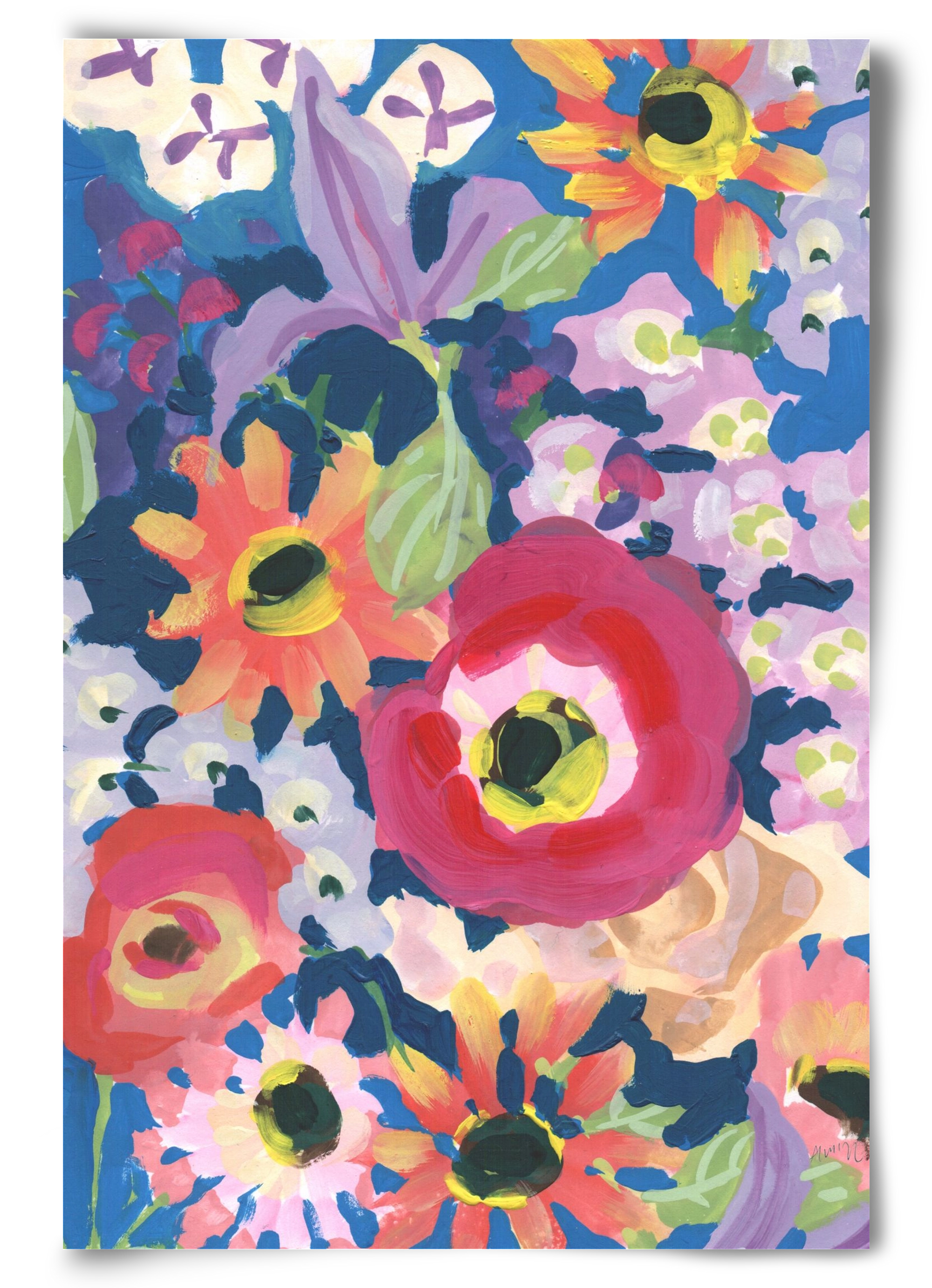 Viva Magenta Poppy, 60x90 cm, Keret nélkül