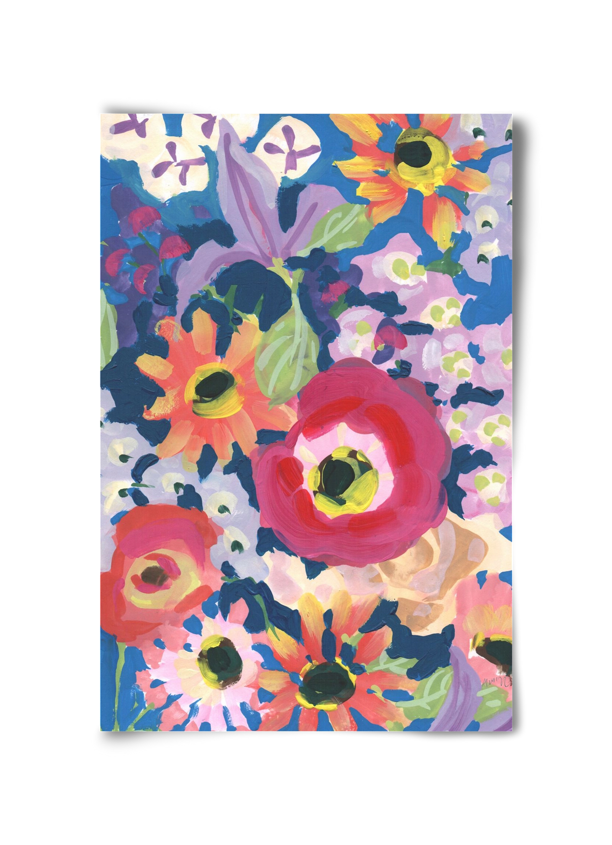 Viva Magenta Poppy, 30x45 cm, Keret nélkül