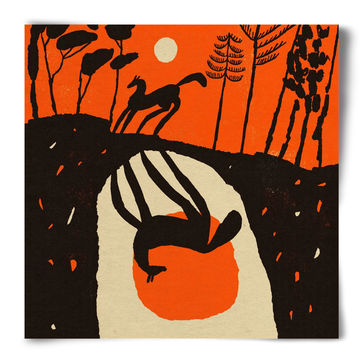 Sunset shadow, 50x50 cm, Keret nélkül