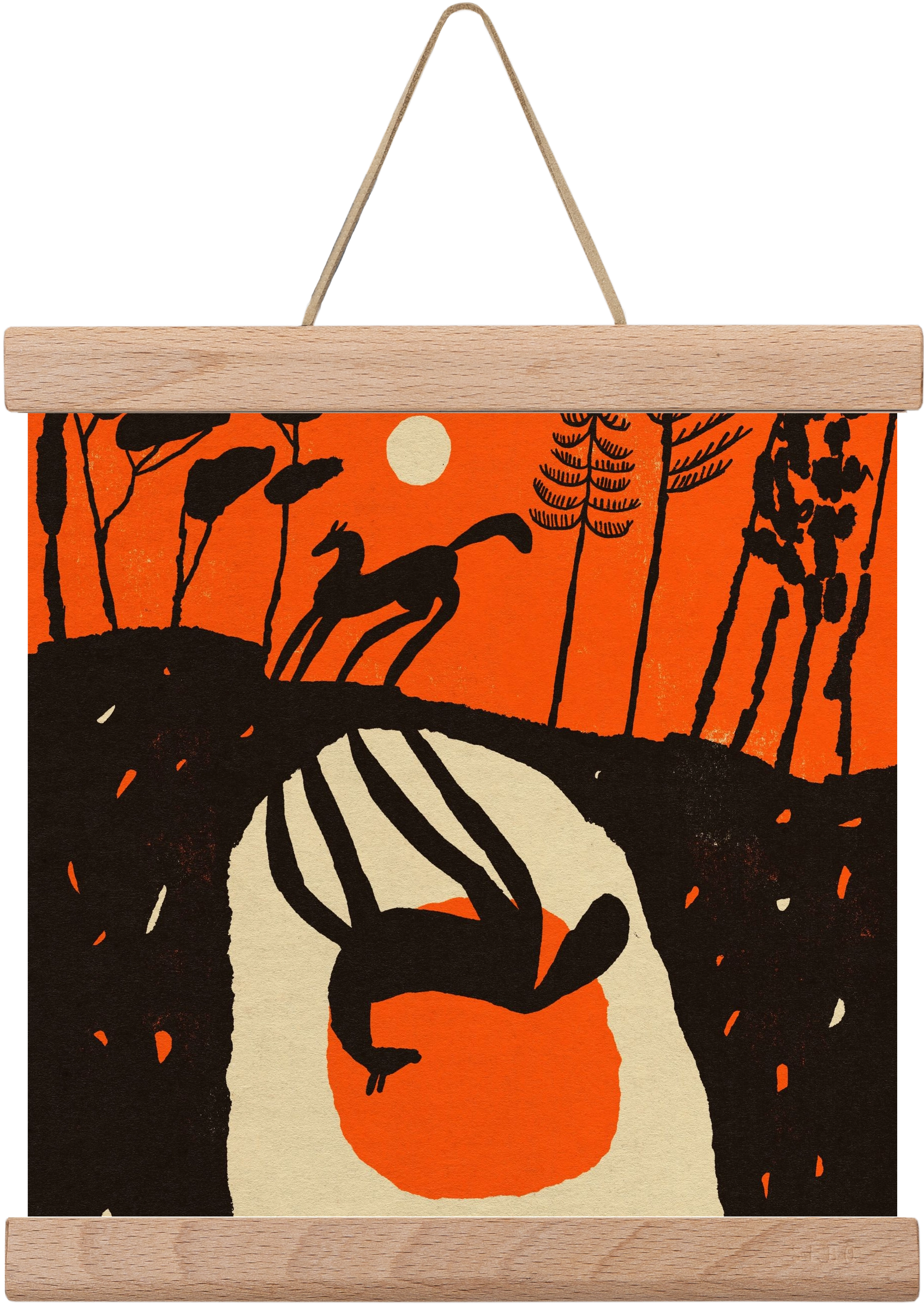 Sunset shadow, 20x20 cm (20x20 cm), Tölgy akasztó