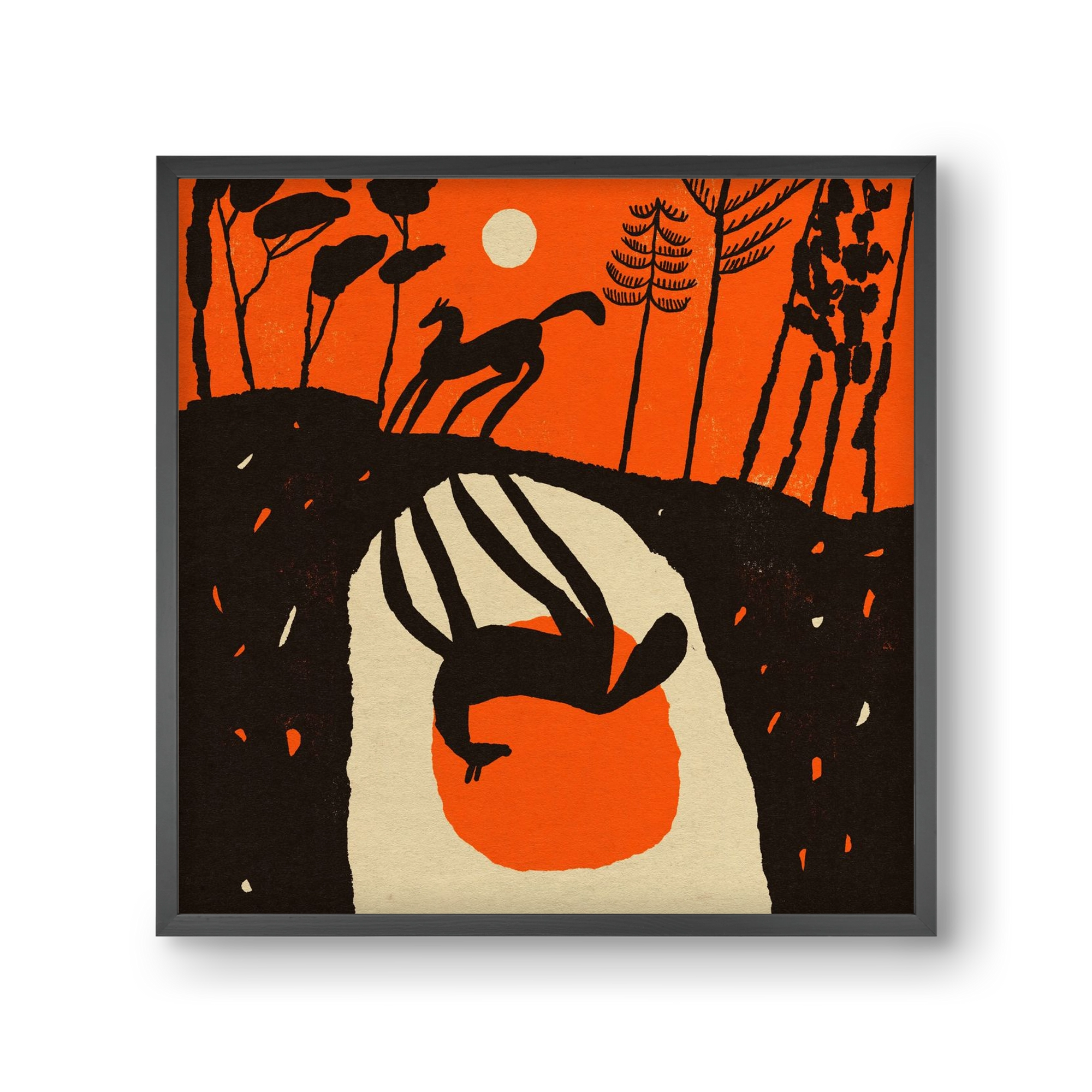 Sunset shadow, 30x30 cm (30x30 cm), Fekete keret