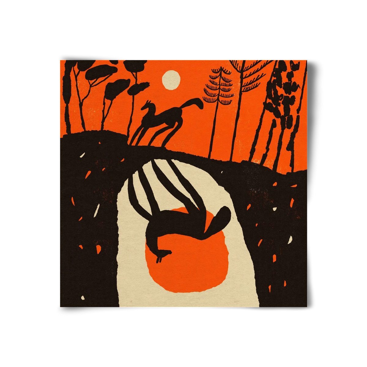 Sunset shadow, 30x30 cm, Keret nélkül