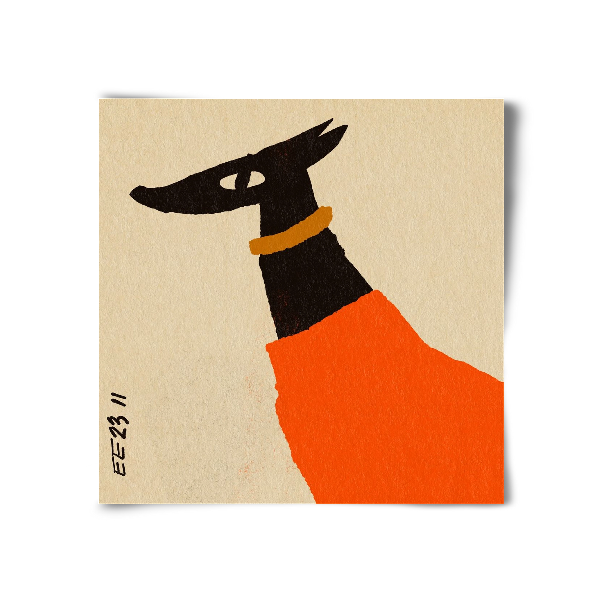 Sonja in red jumper , 30x30 cm, Keret nélkül