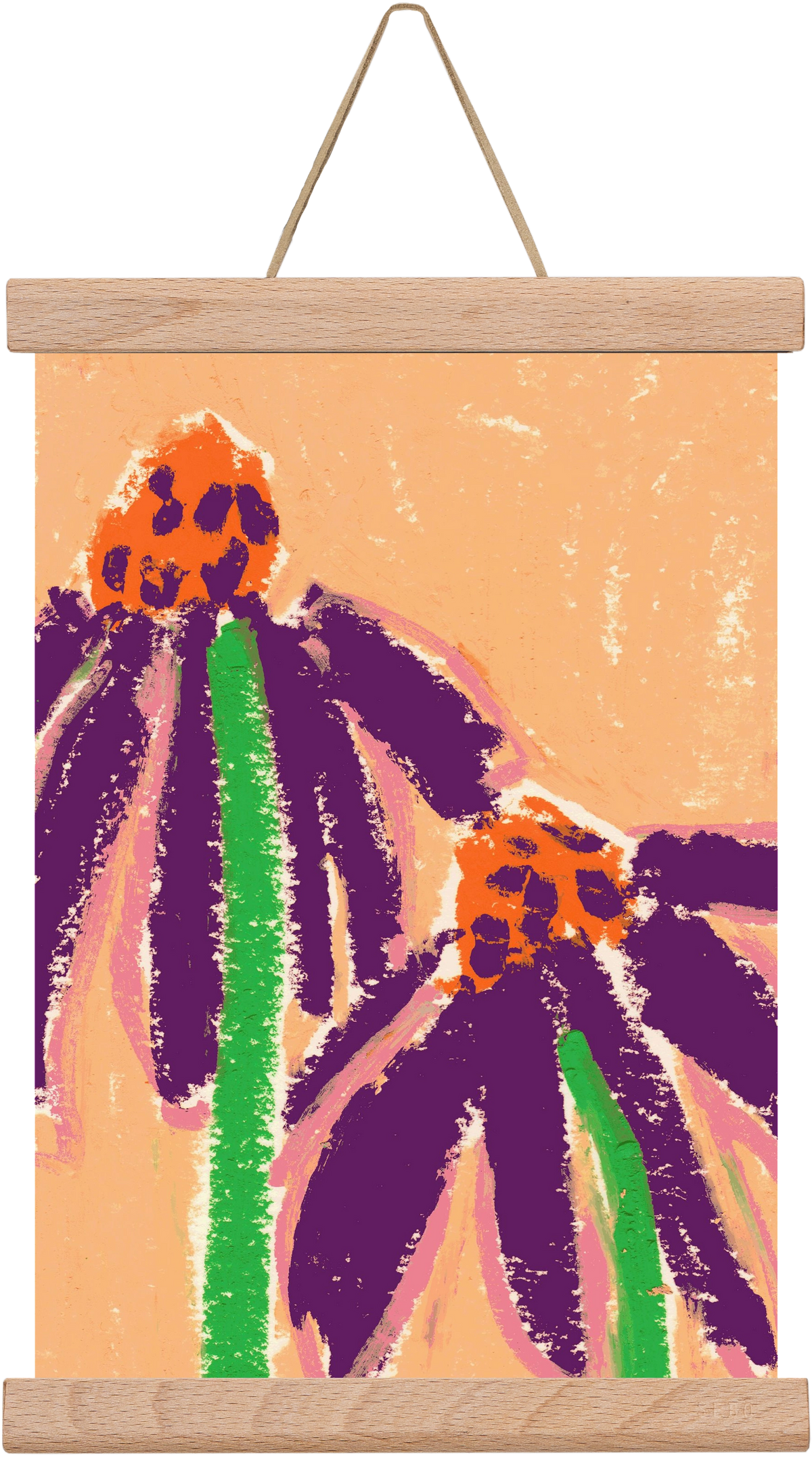 Echinacea, 20x30 cm (20x30 cm), Tölgy akasztó