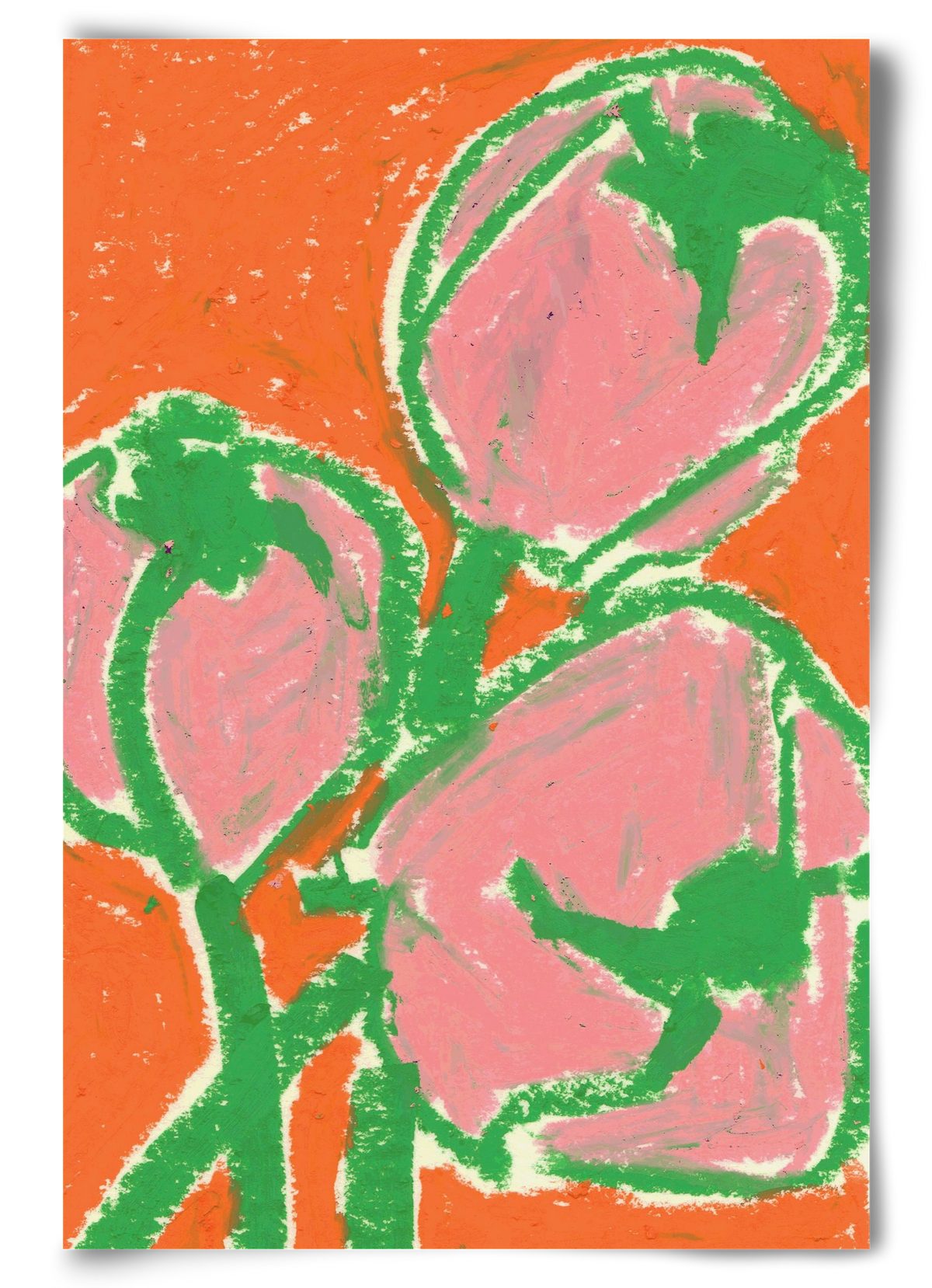 Little tulips, 60x90 cm, Keret nélkül