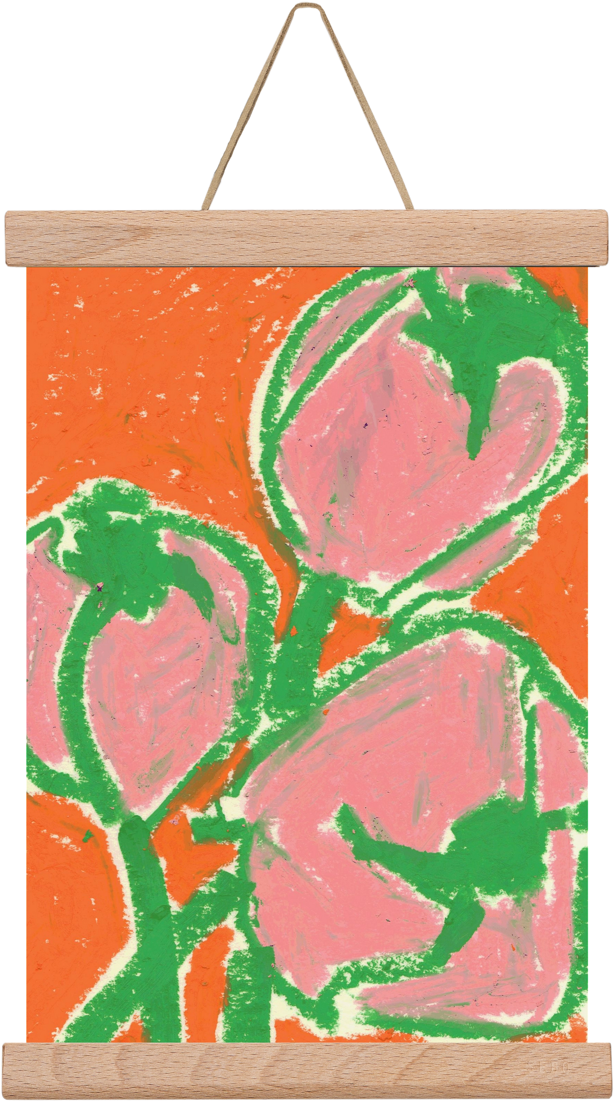 Little tulips, 20x30 cm (20x30 cm), Tölgy akasztó