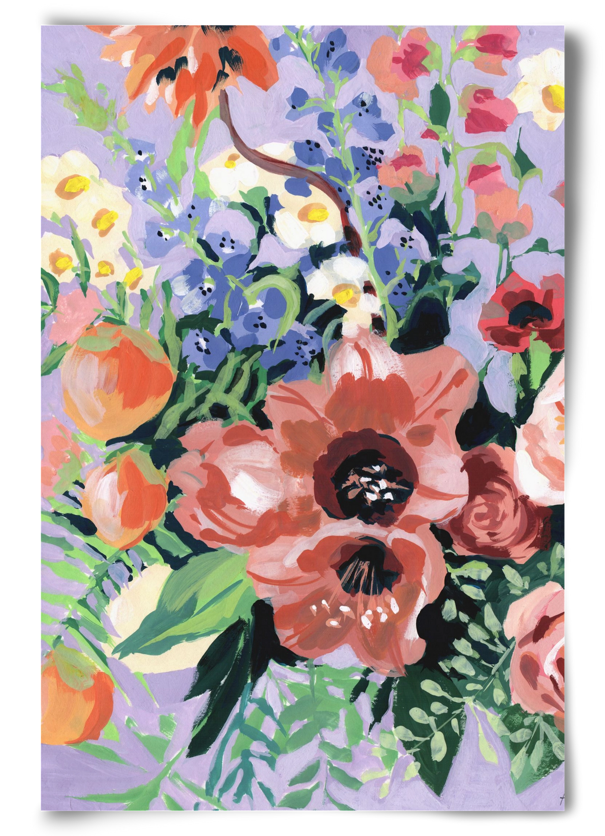 Tropical bouquet, 60x90 cm, Keret nélkül