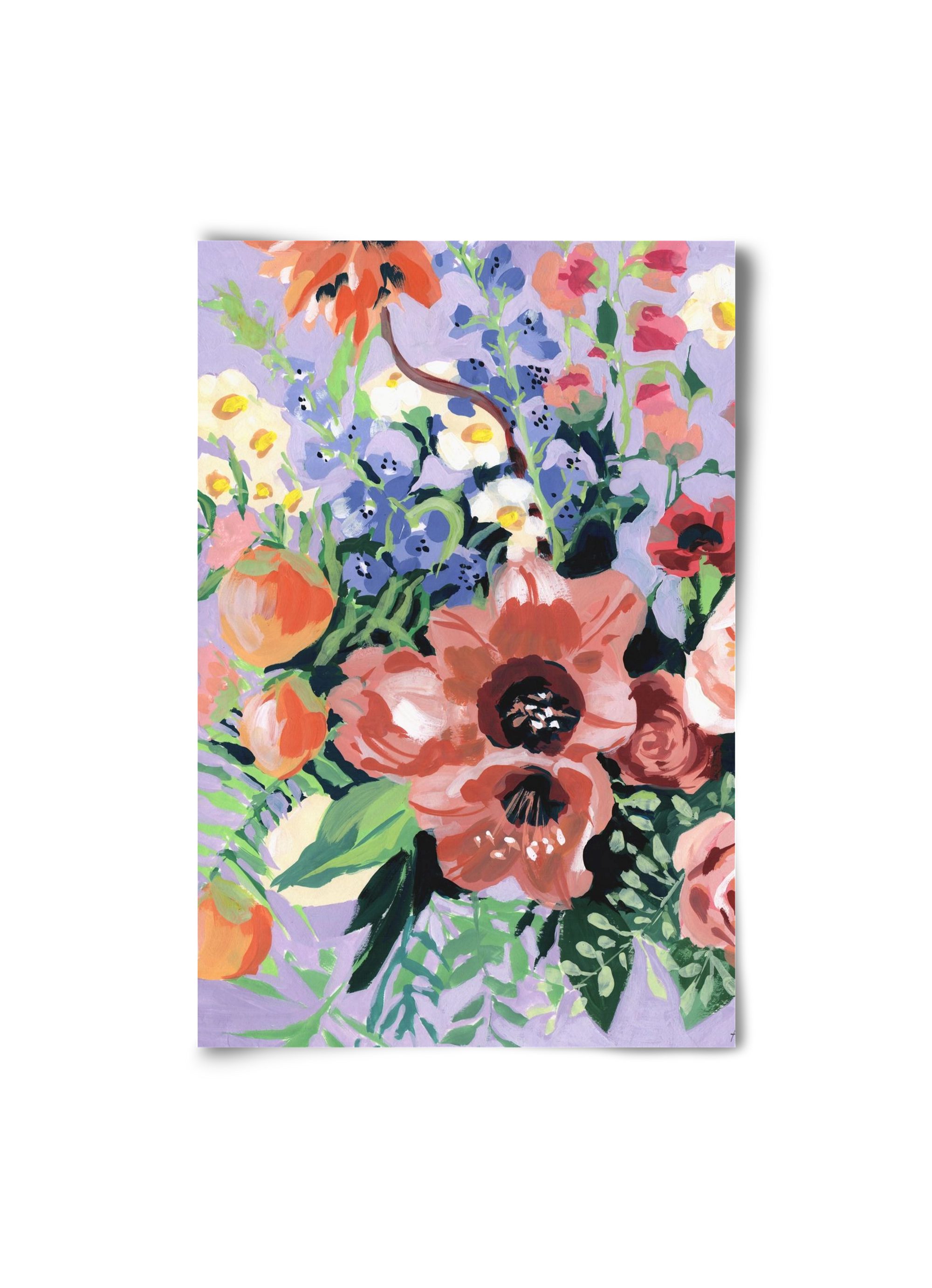 Tropical bouquet, 20x30 cm, Keret nélkül